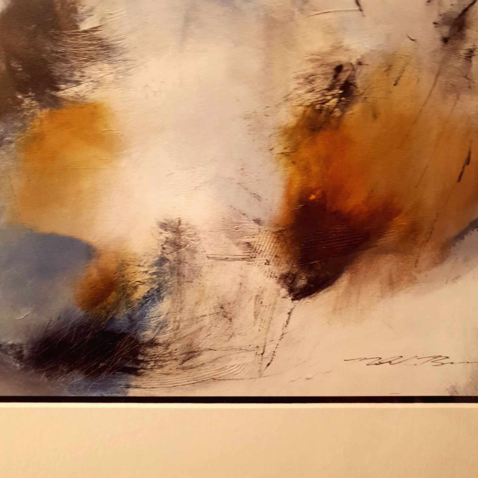 Art Natasha Barnes Print Whispering Tide 1 Retired John Lewis Artist 53.5x53.5cm Exc photo