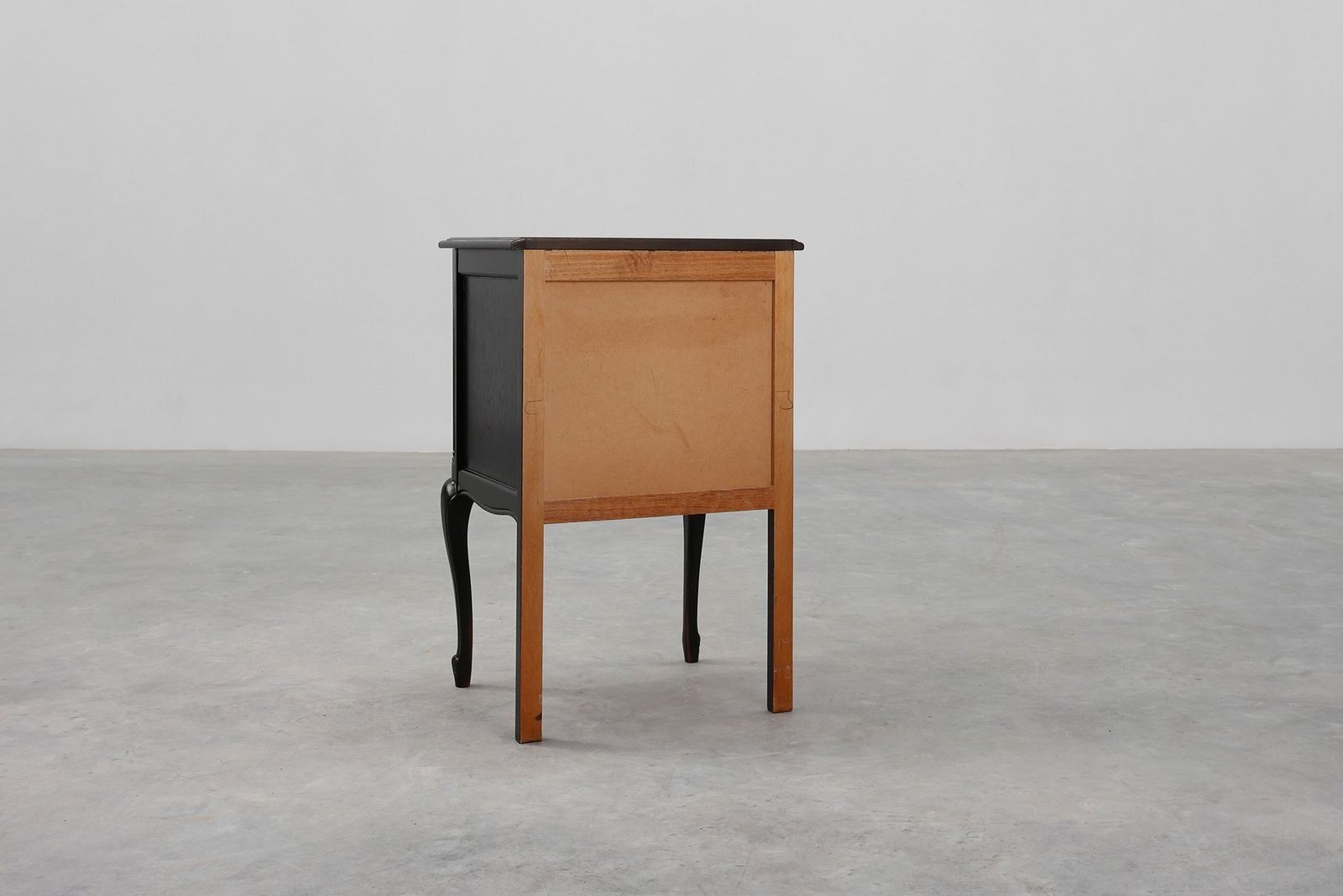 photo buy Louis XV Chest Of Drawers In Black Lacquered Oak, France, 1950s