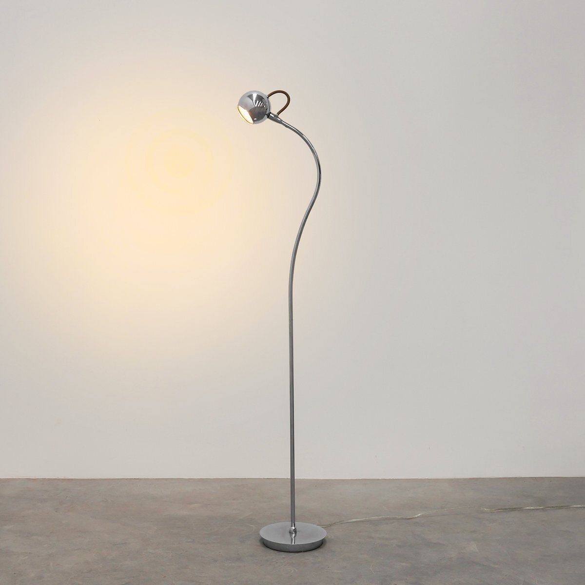 Mid Century Chrome Plated Floor Lamp From Nordlux, Denmark, 1970s