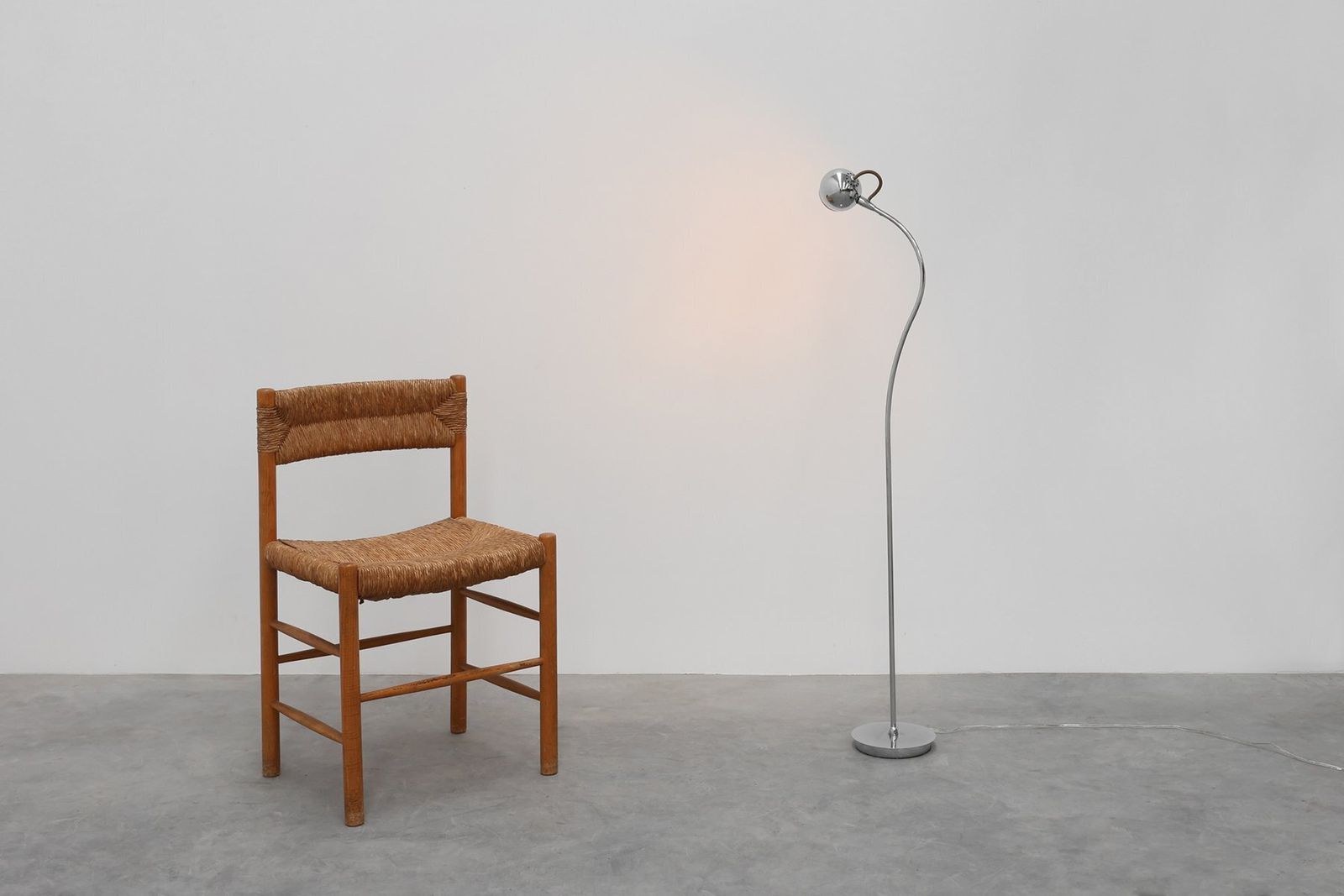 Mid Century Chrome Plated Floor Lamp From Nordlux, Denmark, 1970s photo furniture