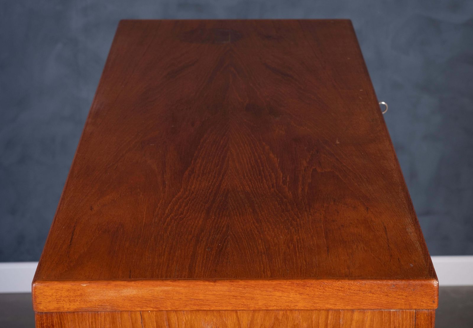 photo furniture Teak Tambour Cabinet With Brass Handle, Danish Design, 1960s