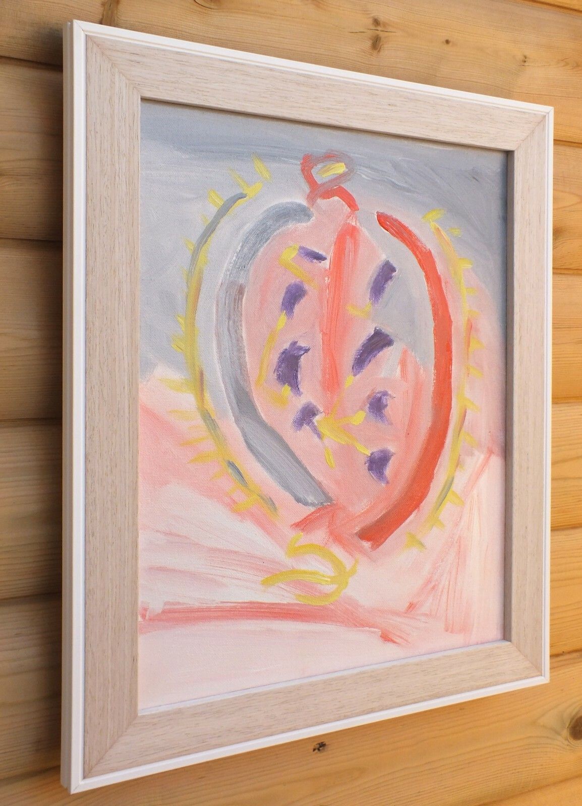 Original Light Language Abstract Painting This Heart Of Mine Framed Fraser Lucas photo 64.0