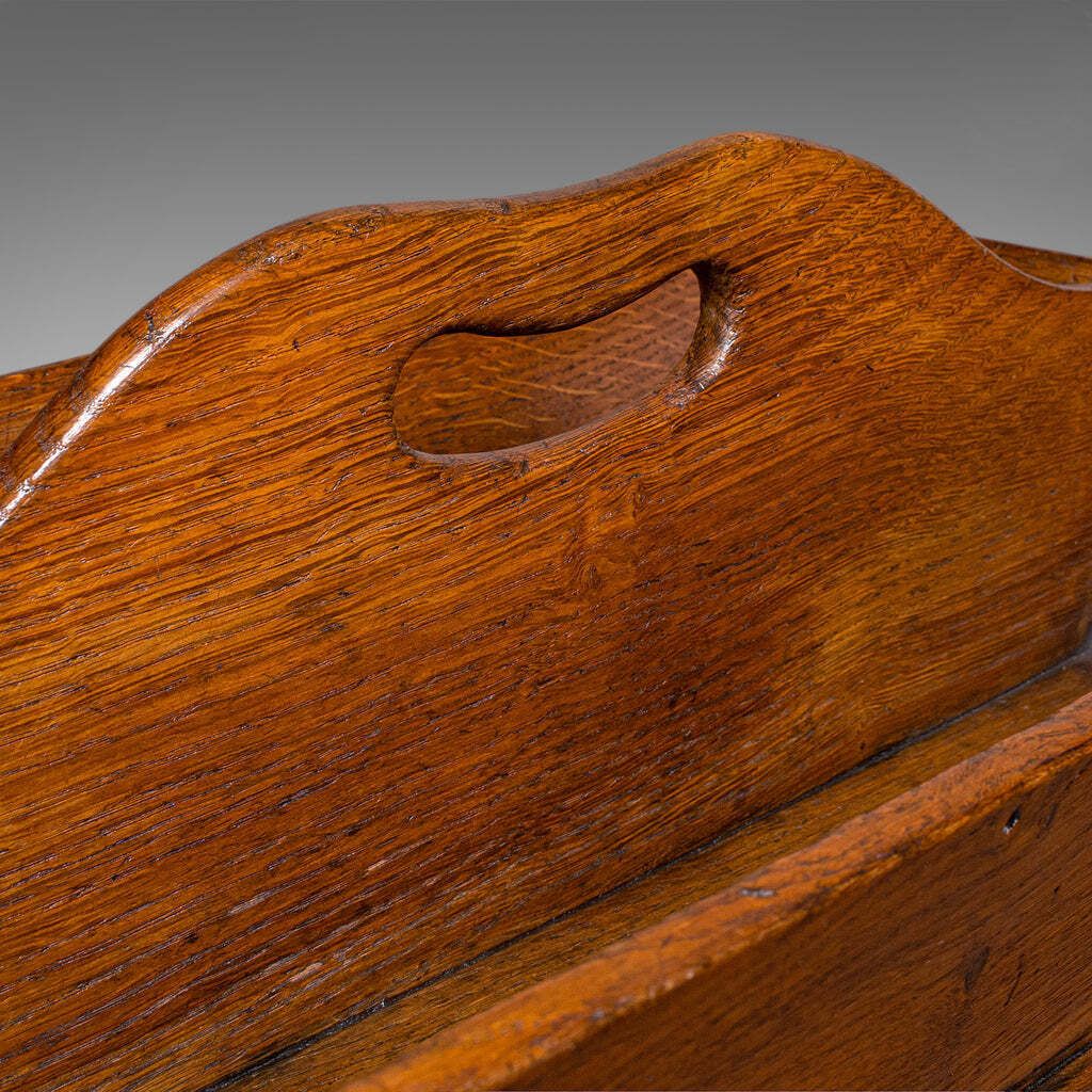 Antique Housekeeper’s Carry, English Oak, Cutlery Tray, Trug, Work Box, Georgian photo buy