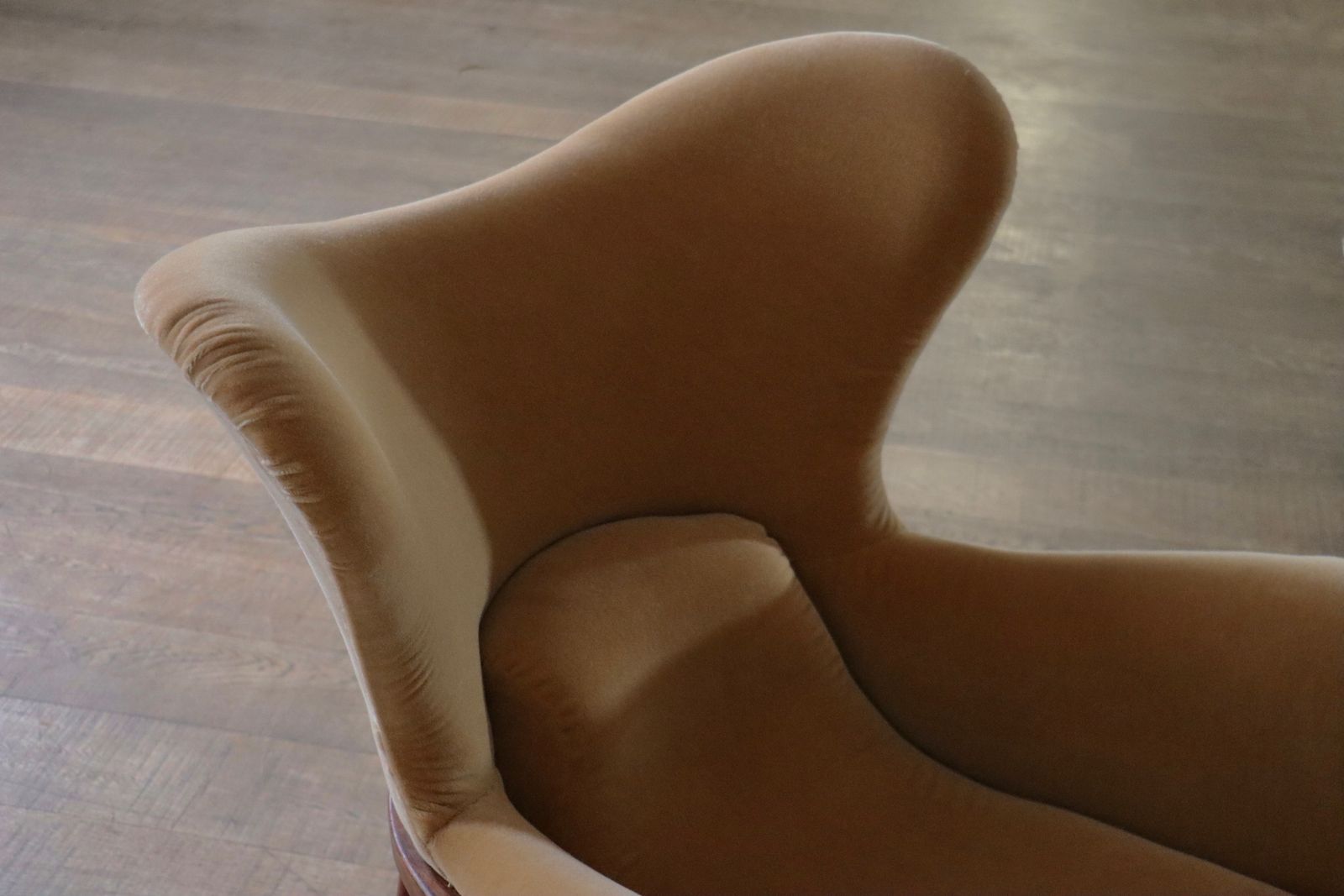 Pair Of Sculptural Lounge Chairs In Mohair And Rosewood, Italy 1950s photo Furniture
