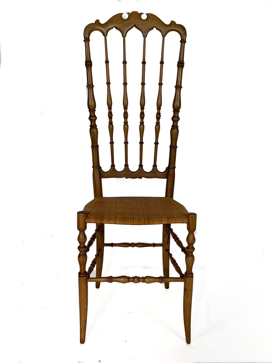 photo furniture Chiavari Mid Century Modern Beechwood Chair 1940s Italy, Stunning Quality.