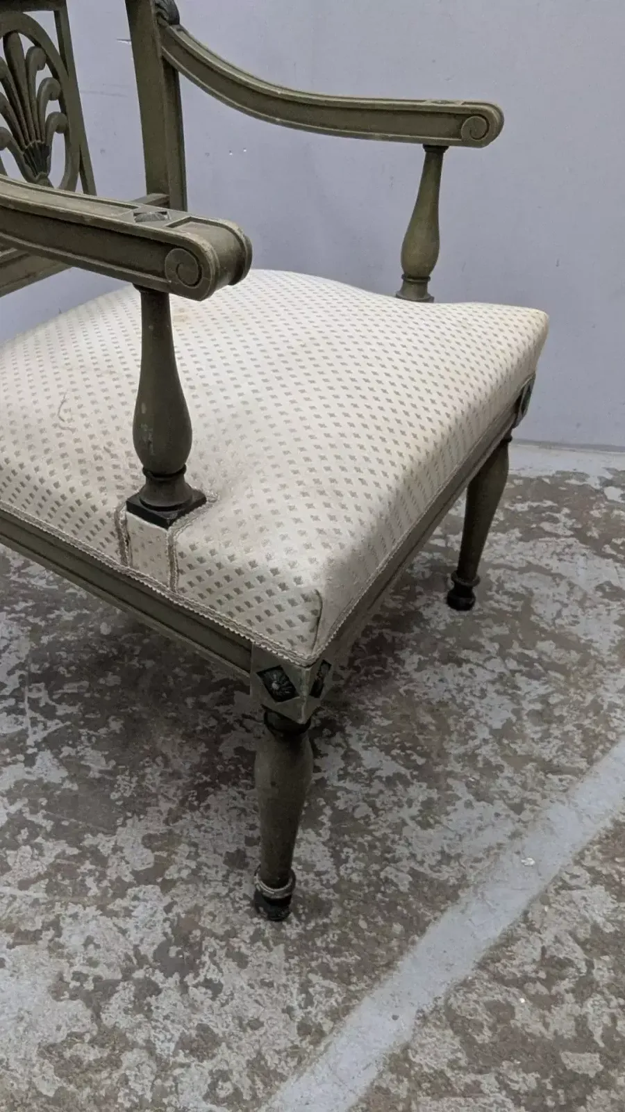 Pair Of Lacquered Armchairs In The Directoire Style photo 1094.0