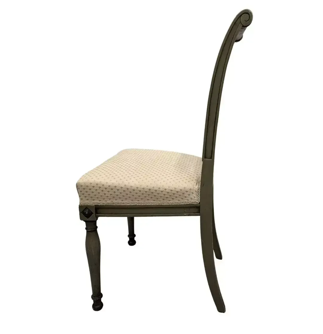 Set Of 6 Lacquered Chairs In The Directoire Style photo for sale
