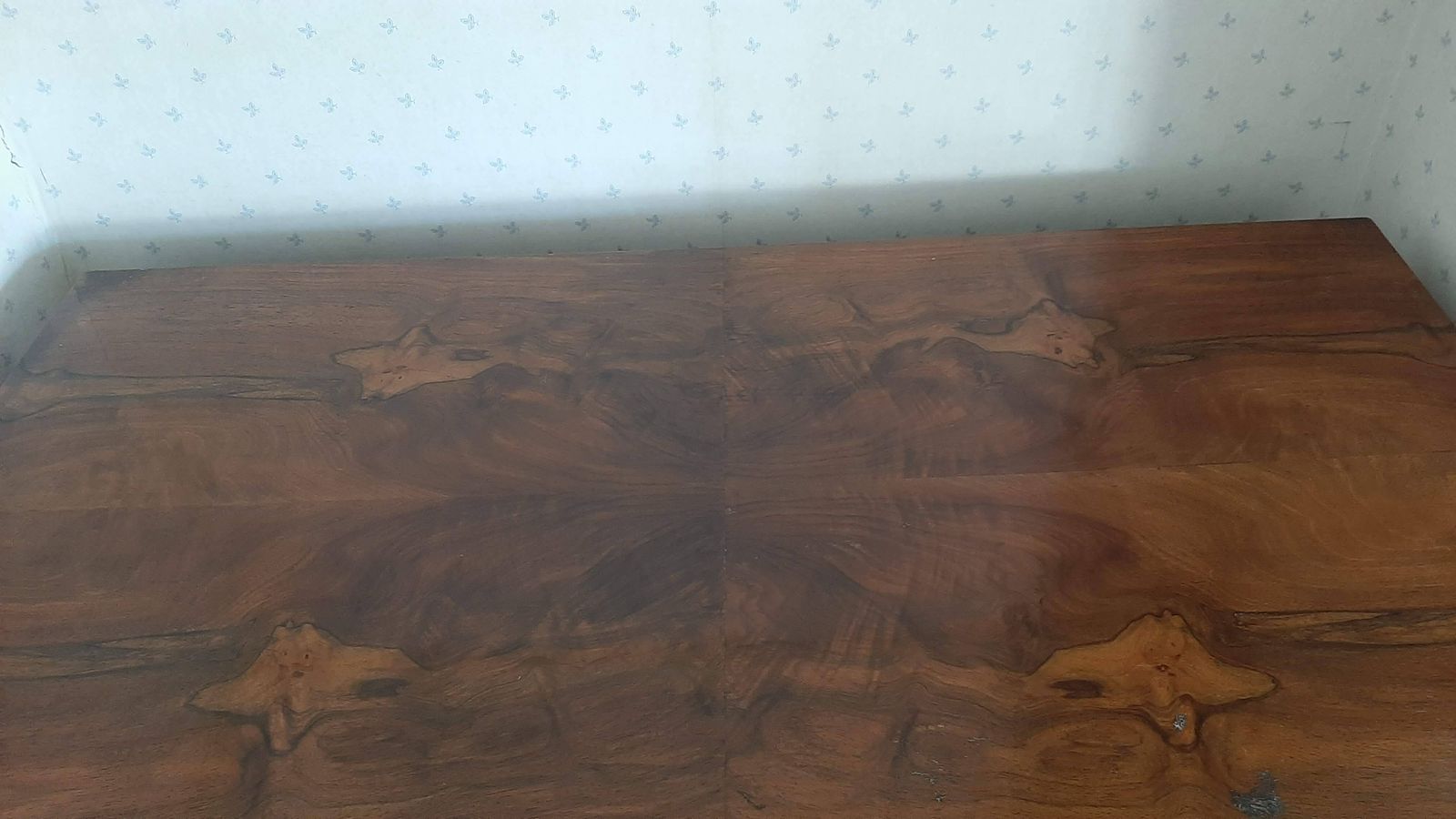 1930s Burr Walnut Wardrobe, Early 20th Century photo vintage
