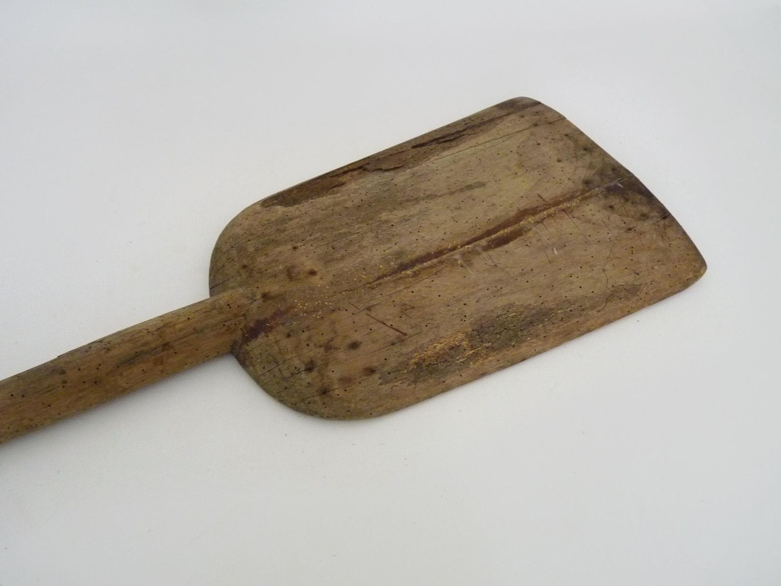 Antique Wooden Baker's Peel, Bread Peel. French Folk Art. photo vintage