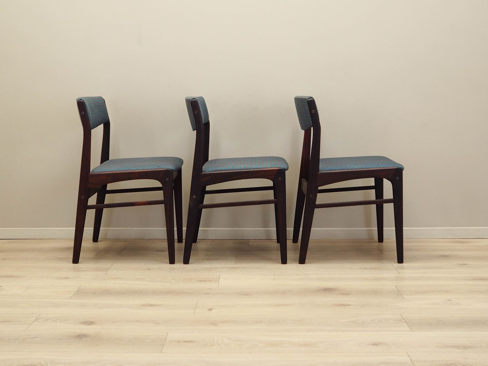 photo vinterior Set Van Drie Vintage Stoelen, Deens Design, Jaren 1970, Geproduceerd In Denemarken
