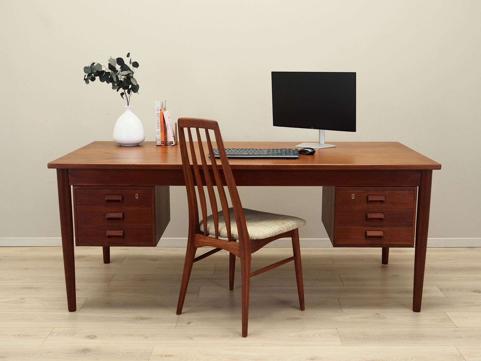 Teak Desk Danish Design 1960s Designer Børge Mogensen photo for sale