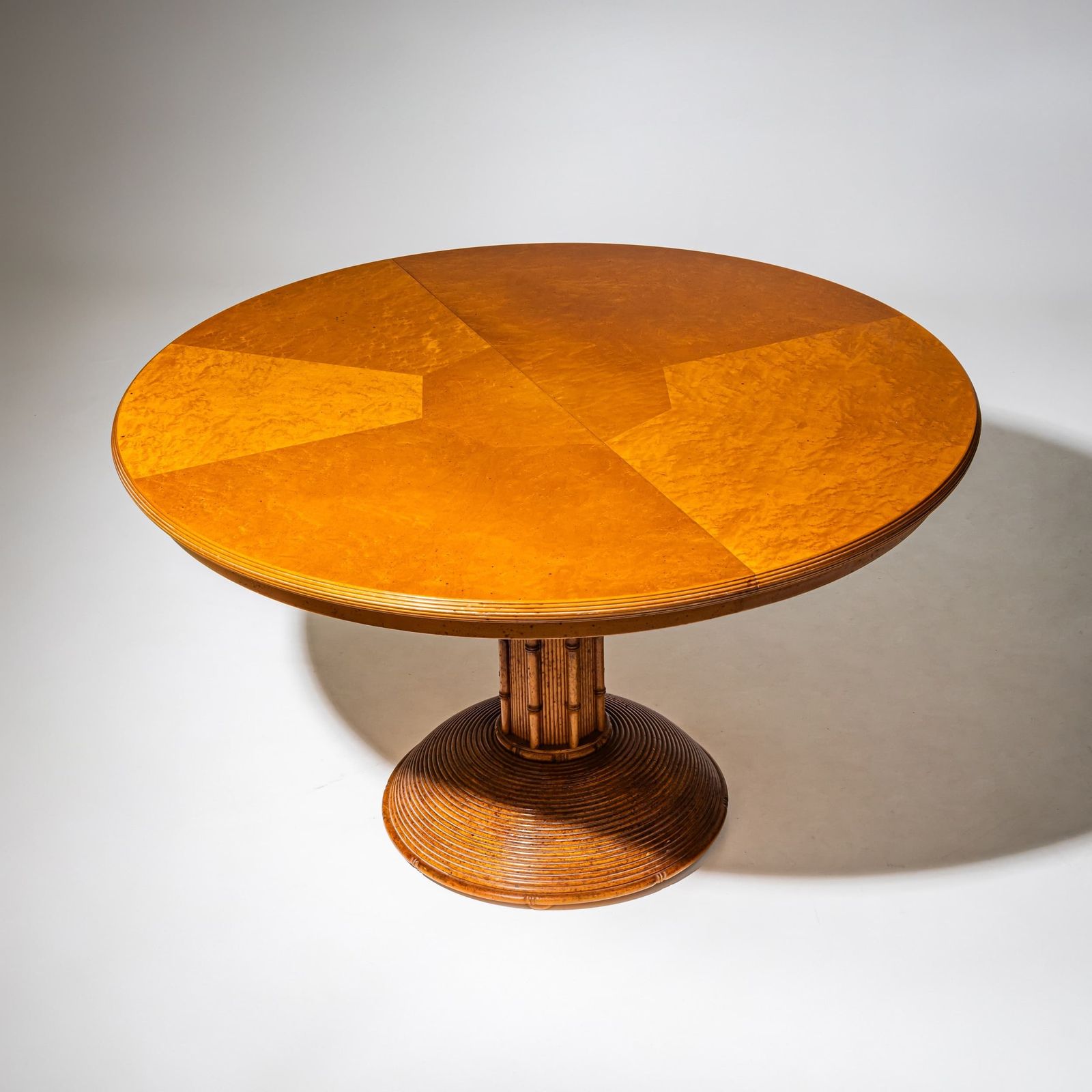 photo vinterior Faux Bamboo Dining Group, Possibly France, Mid 20th Century