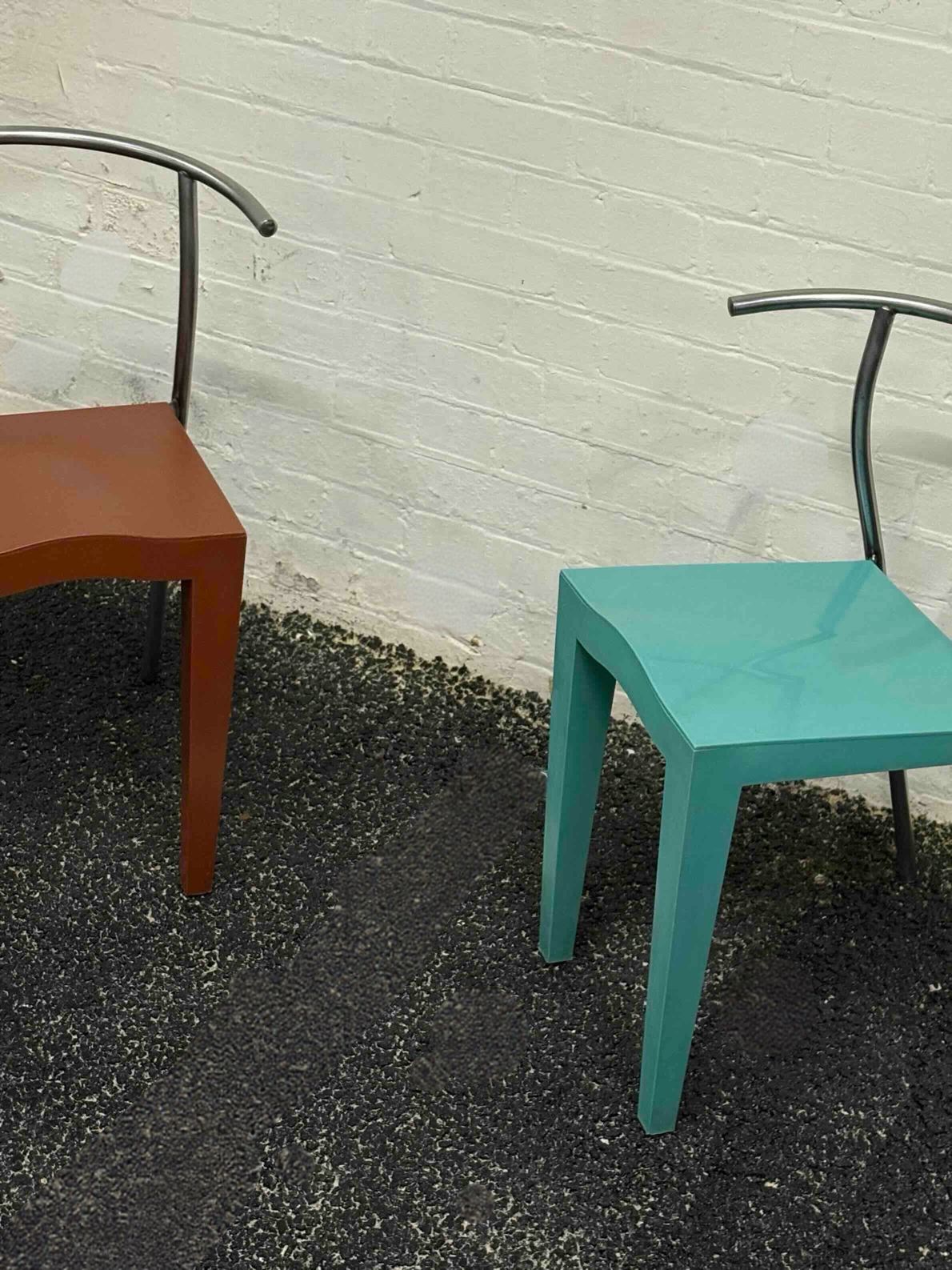 540.0 Pair Of Vintage Phillipe Stark For Kartell DR Glob Chairs photo