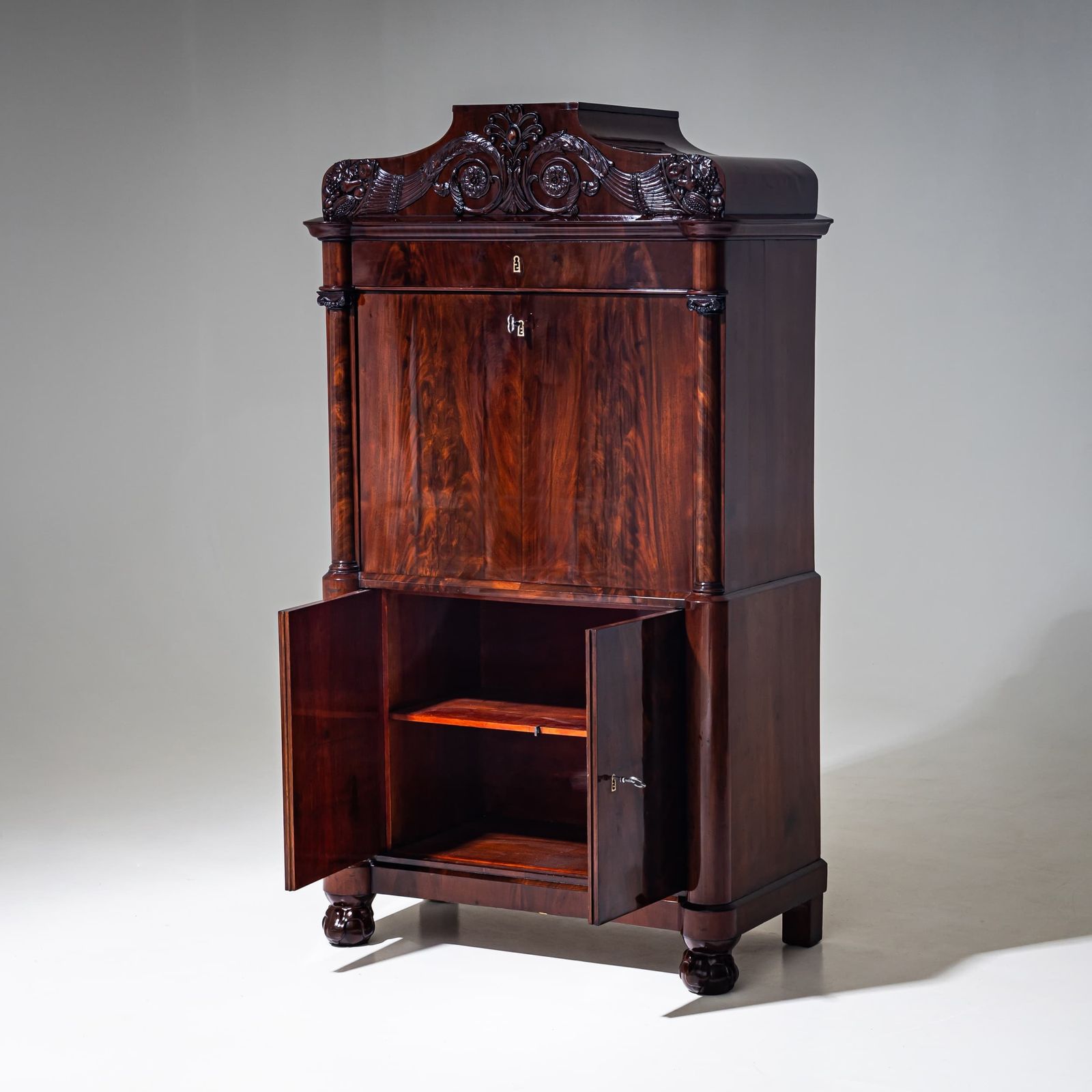 Louis Philippe Secretaire, Tweede Helft 19e Eeuw photo furniture