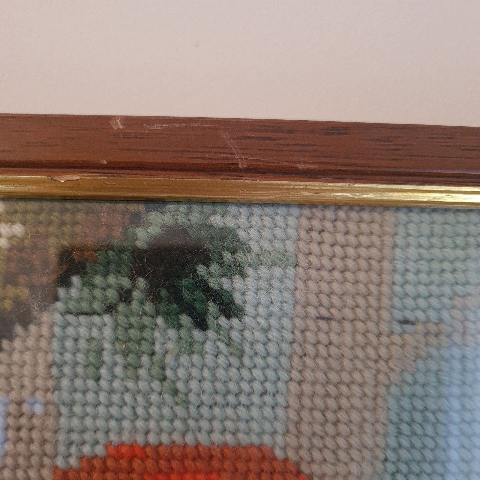 photo vinterior Red Squirells Complete Cross Stich Embroidery Forest Woodland Retro W41 × H56 Cm