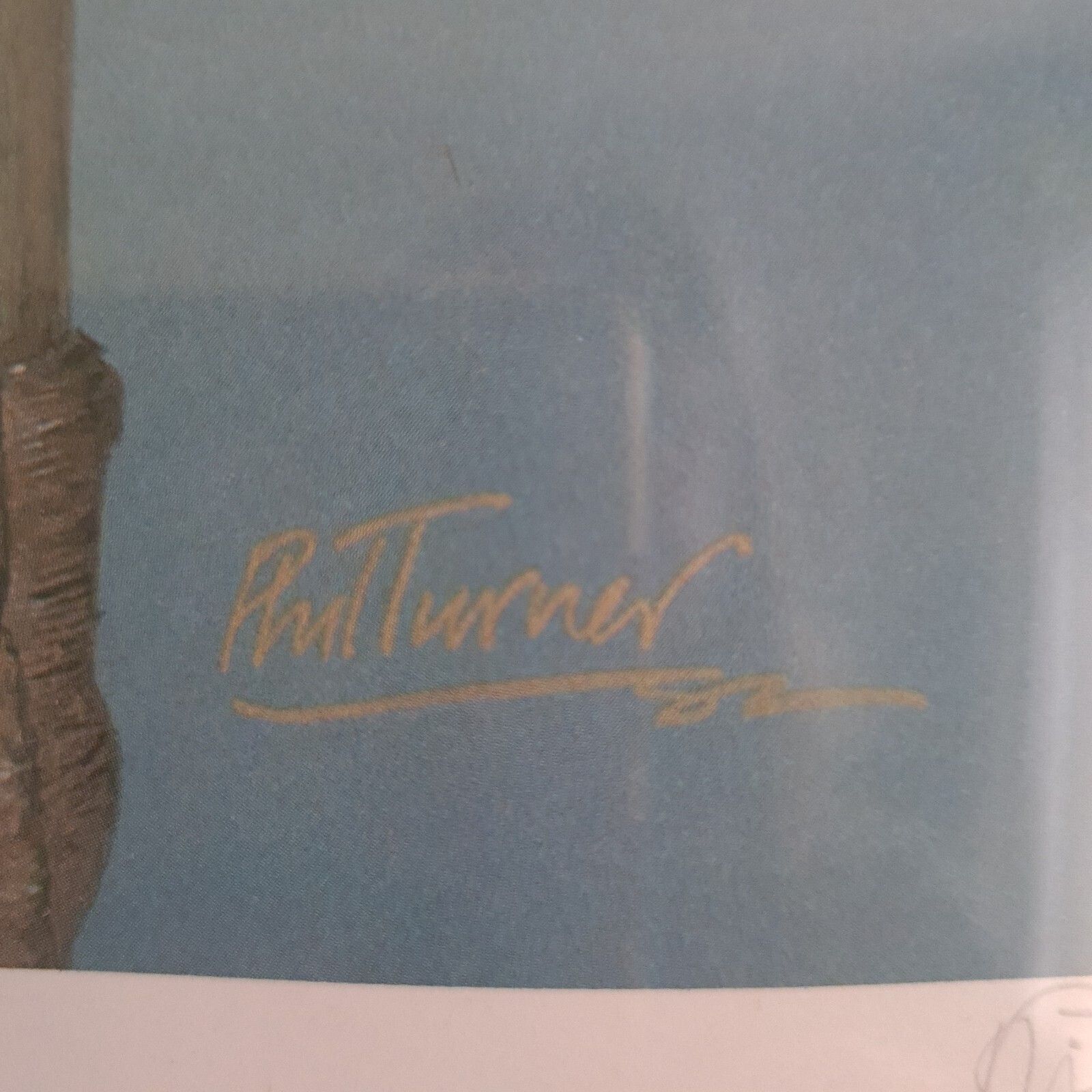 Phil Turner Signed Print 'Tawny' Owl Limited Edition 31/100 Framed 1982 photo furniture