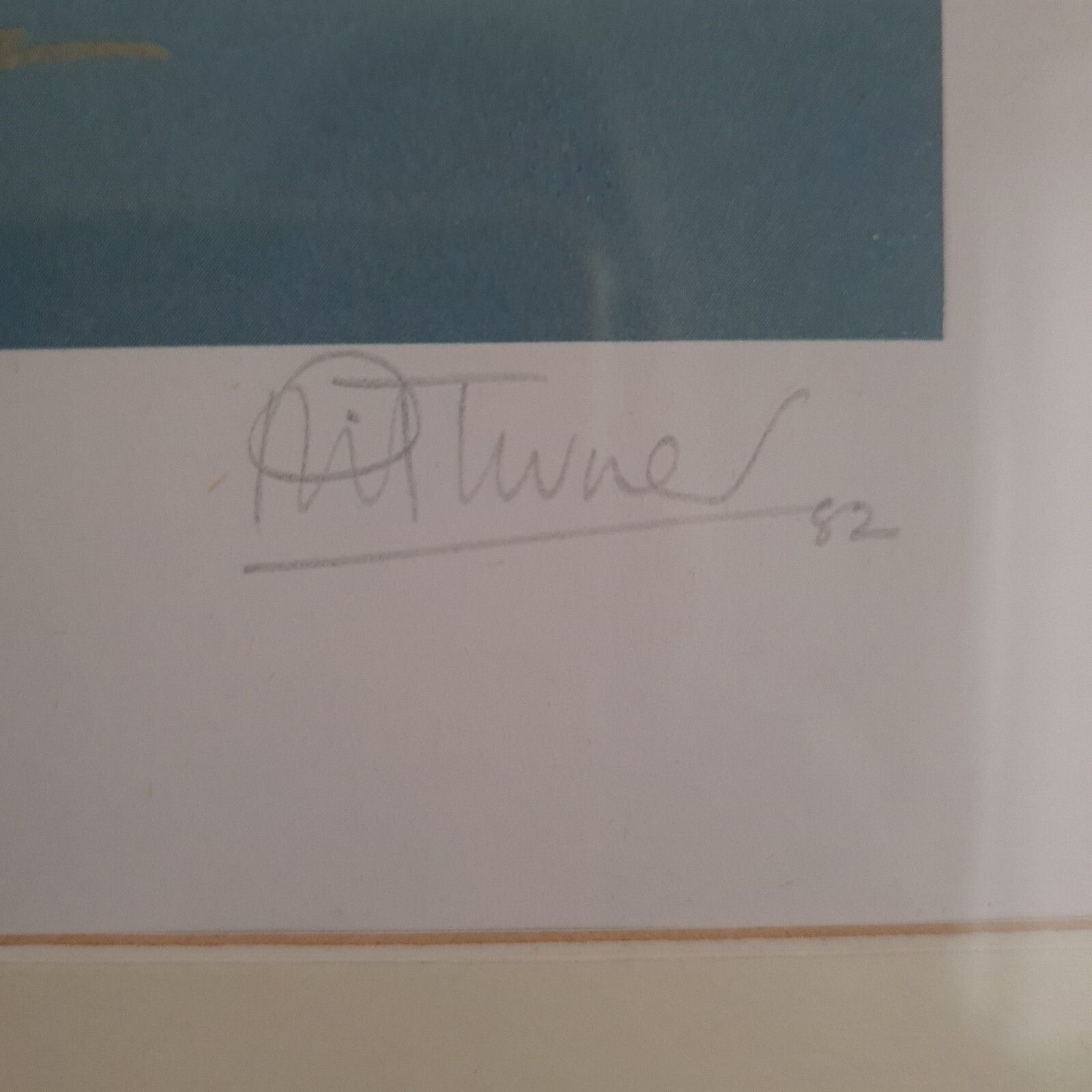 Phil Turner Signed Print 'Tawny' Owl Limited Edition 31/100 Framed 1982 photo for sale