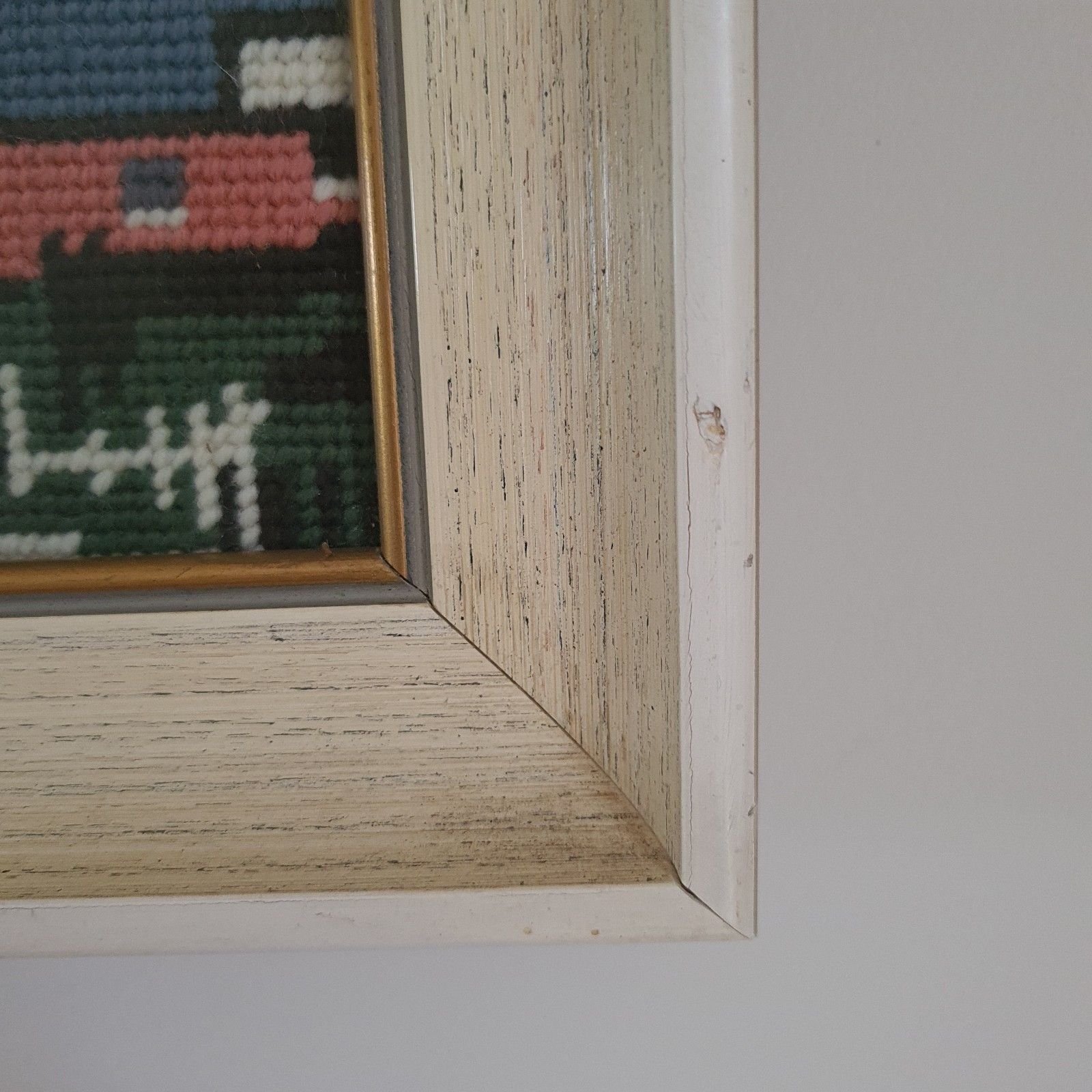 photo furniture Vintage Lowery Style Cross Stitch Complete Embroidery Framed W57.5cm X H45.5cm