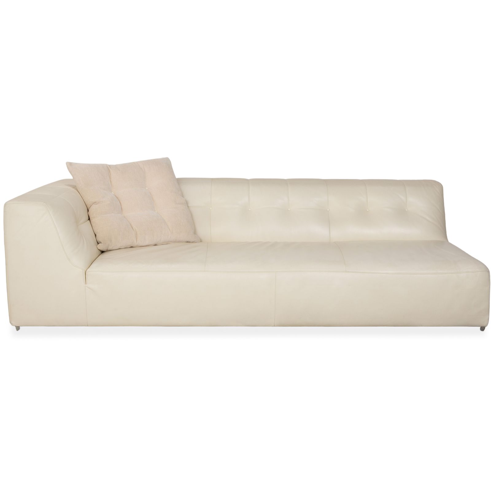 Canapé 4 places Ligne Roset Malhoun en cuir crème