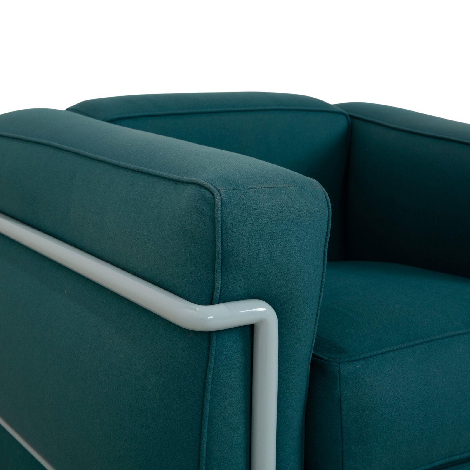 Cassina Le Corbusier Lc 2 Fabric Armchair Blue Petrol Bauhaus photo 3688.0