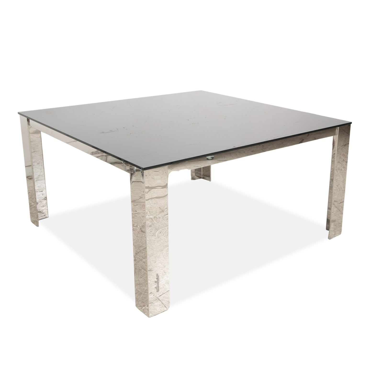 Table à manger Bacher Glas, chrome argenté photo for sale
