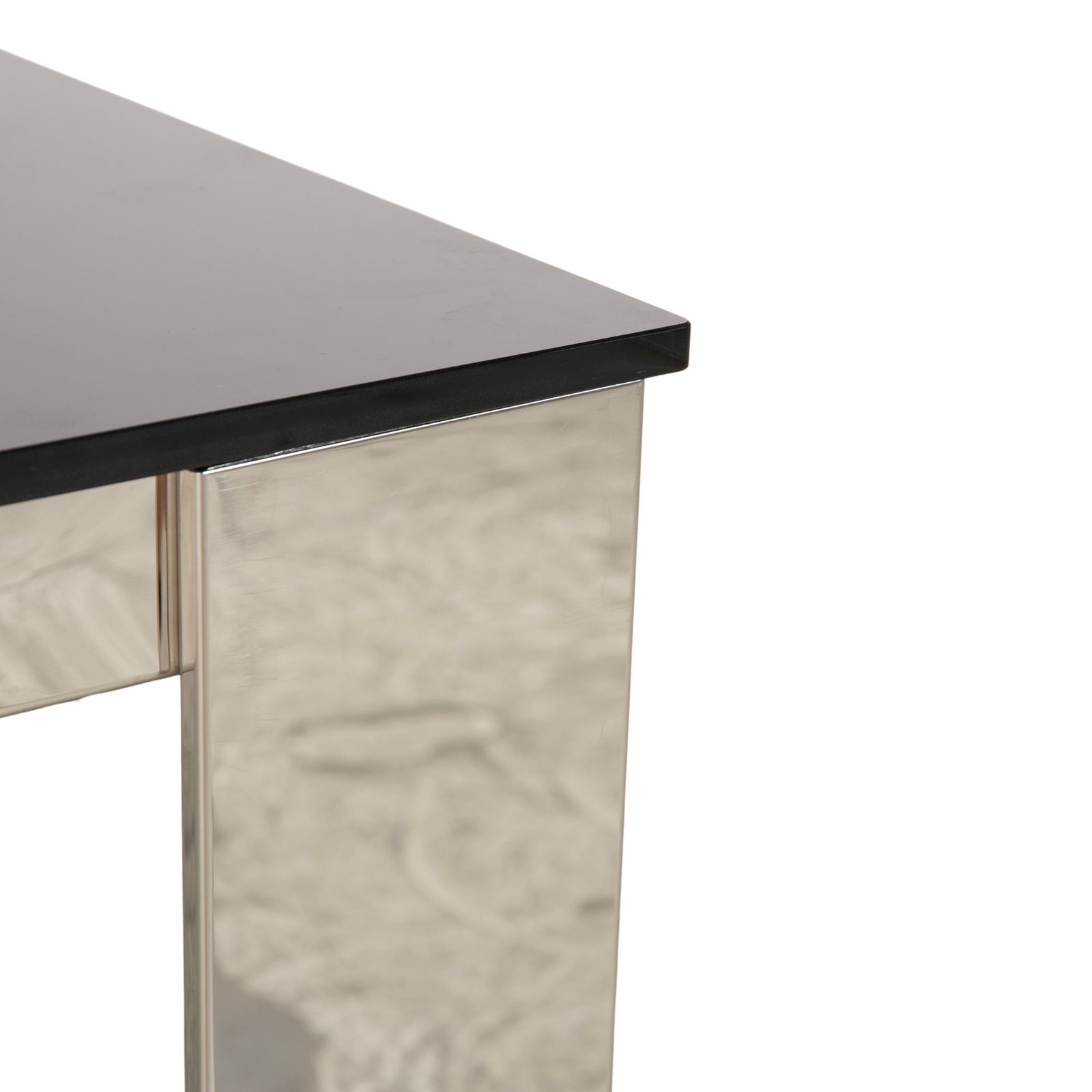 Table à manger Bacher Glas, chrome argenté photo vinterior
