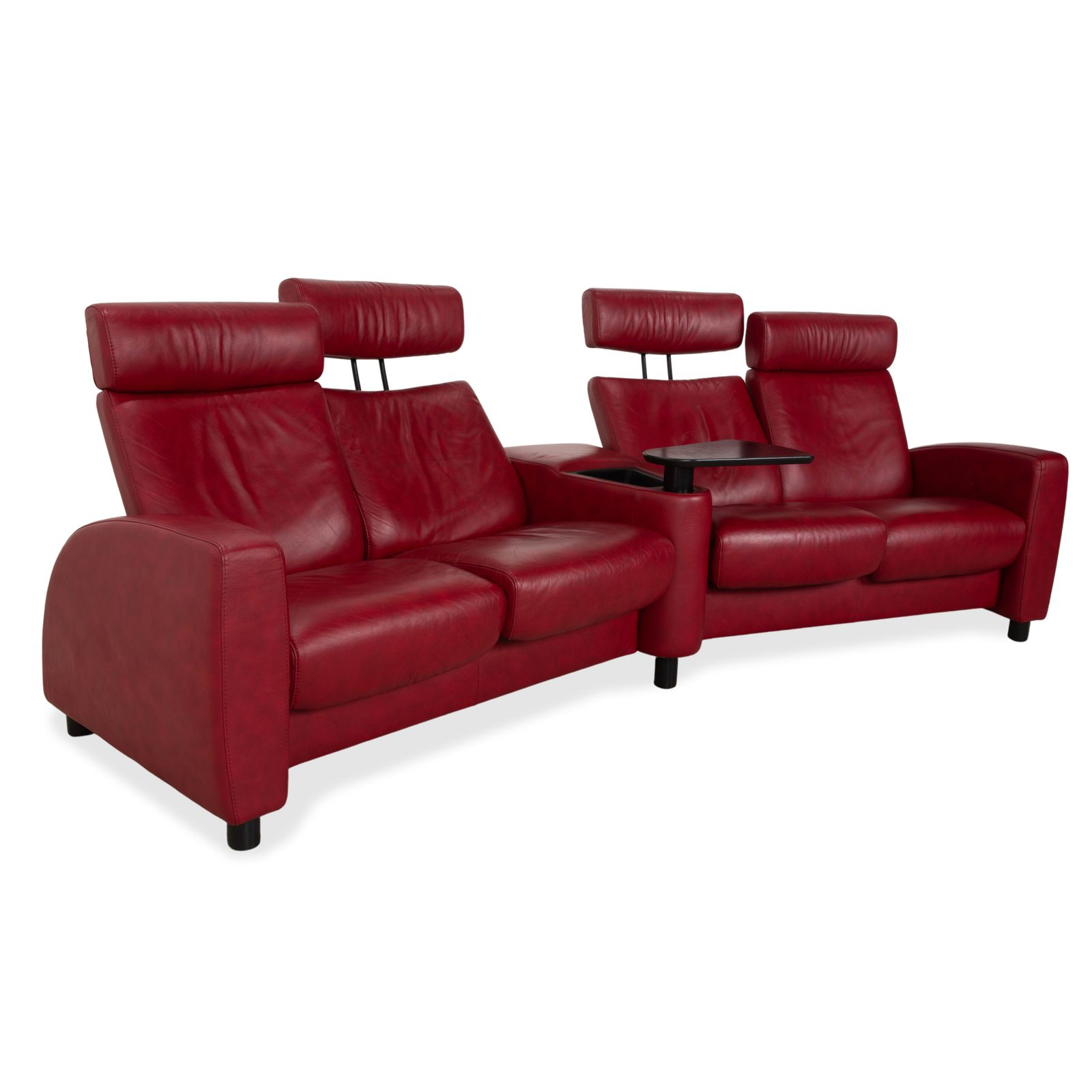 Canapé Stressless Arion 4 places, rouge, fonction manuelle photo vinterior