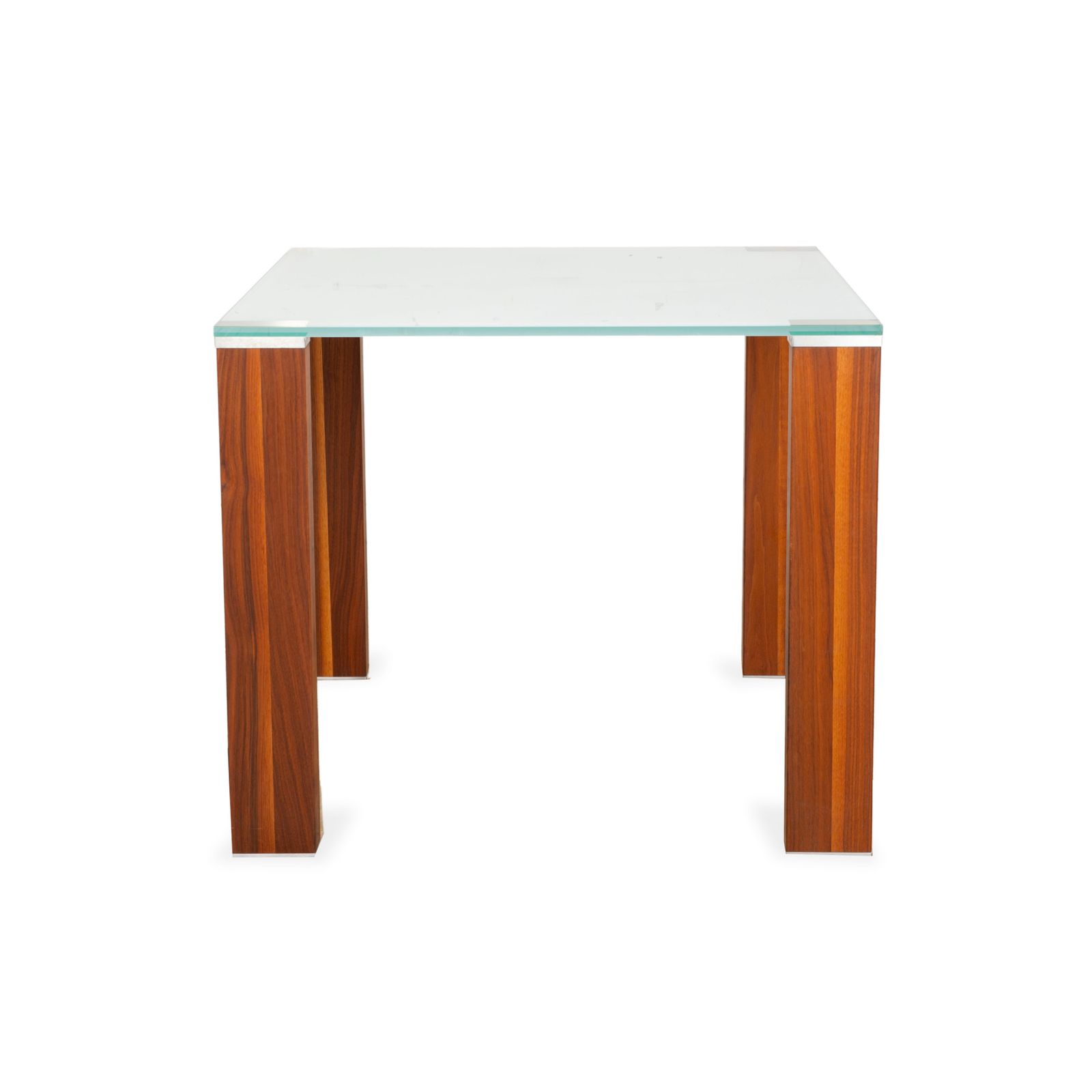 Table à manger Venjakob Let's Go Glass en bois brun photo vintage