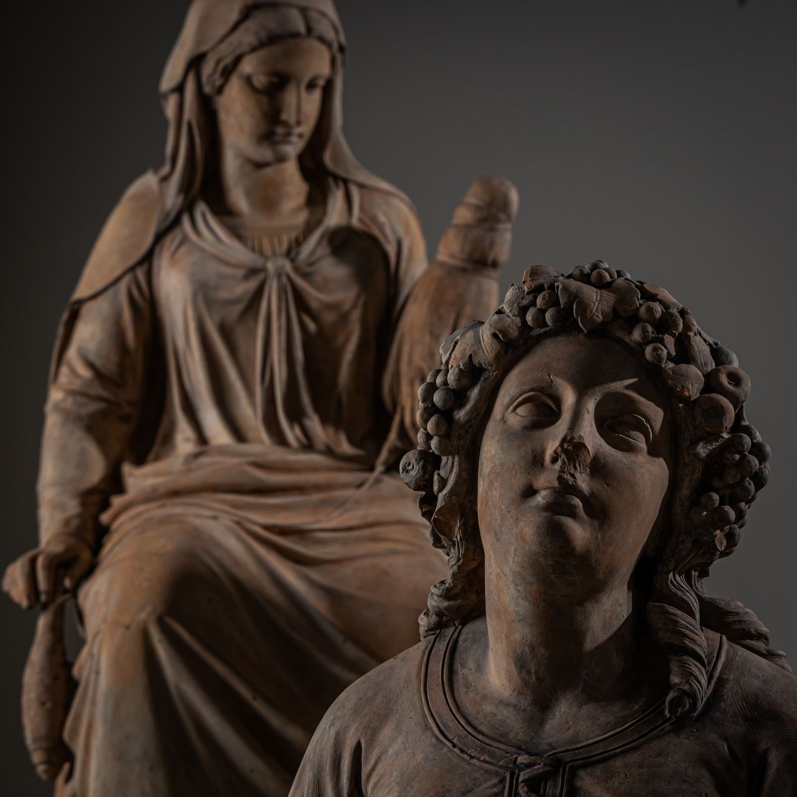 photo buy Zomer, Herfst En Winter – Terracottasculpturen, Gesigneerd En Gedateerd Door Franz Melnitzky, 1855