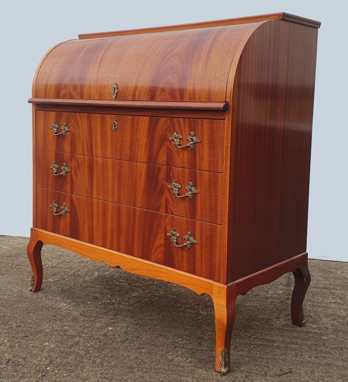 Mid Century 1960s Roll Top Teak Bureau / Desk By Egon Ostergaard photo furniture