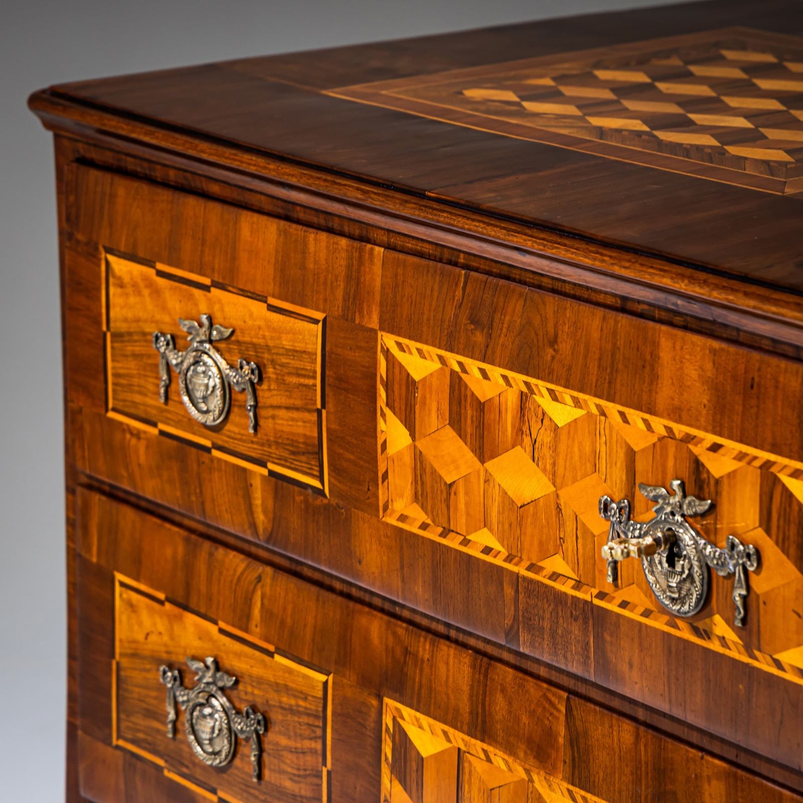 photo furniture Louis XVI Marquetry Chest Of Drawers, Late 18th Century