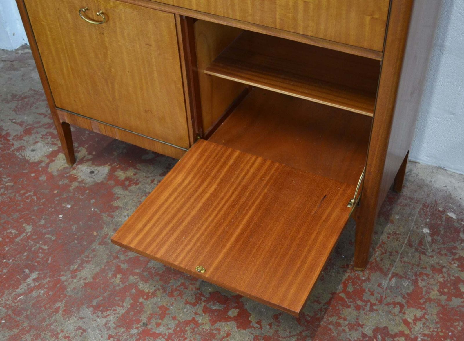 Furniture Greaves & Thomas Furniture   Mid Century Writing Desk / Drinks Cocktail Bar (Set Of Sex Education) photo