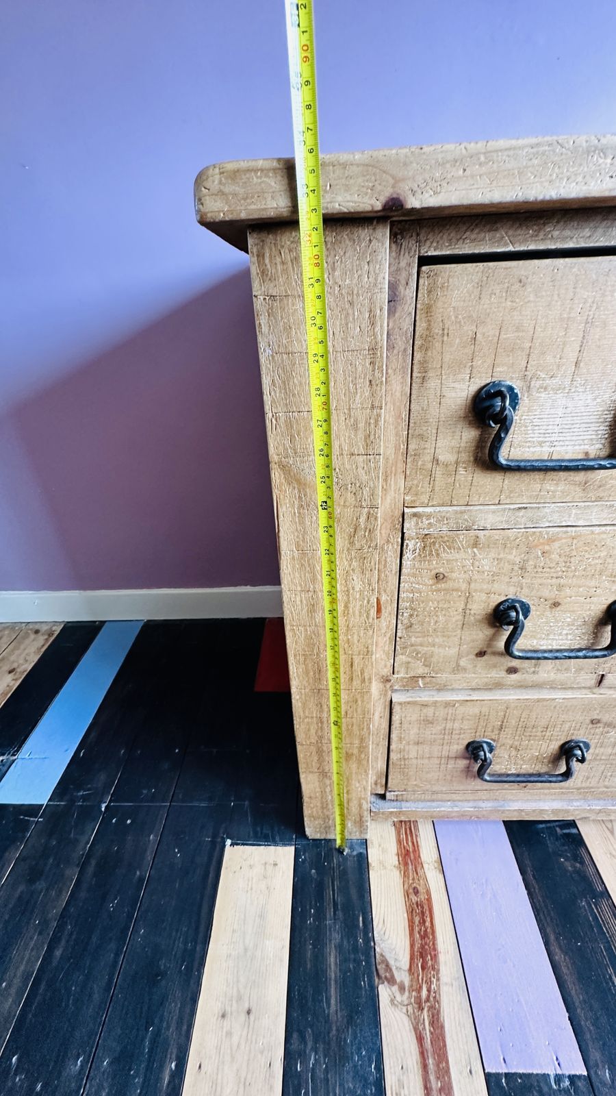 photo for sale Extra Large Solid Pine Wood Chest Of Drawers