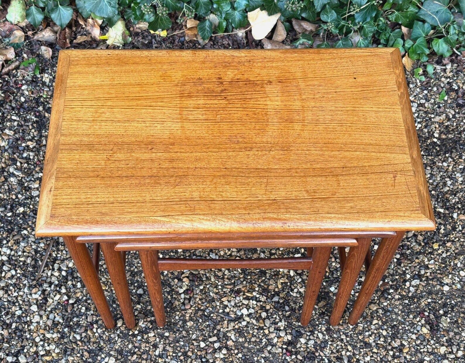 Vintage 1960’s Kai Kristiansen Teak Nest Of Tables photo vinterior