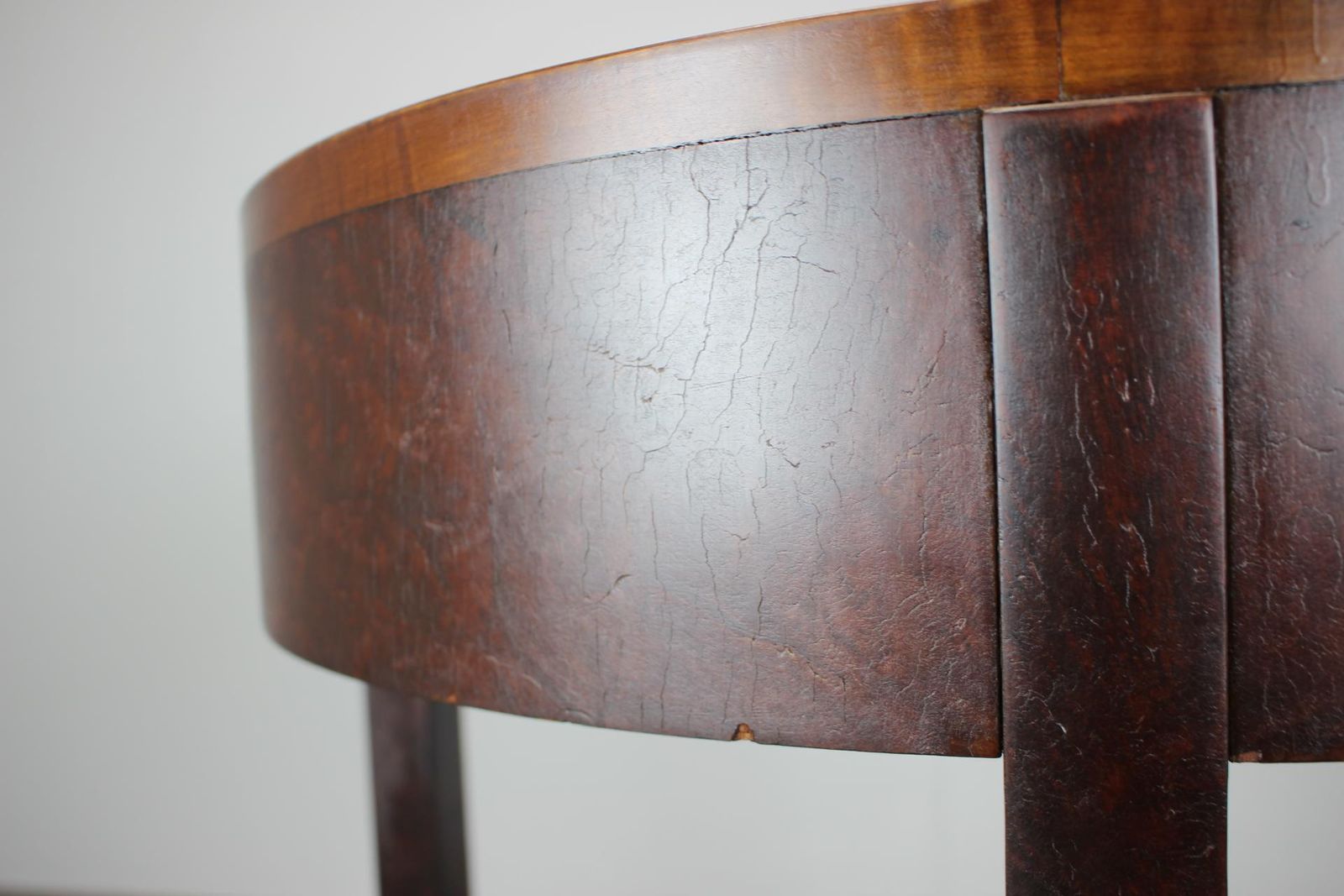 photo for sale Art Deco Mahogany Veneer Table, Czechoslovakia, 1930s, Restored