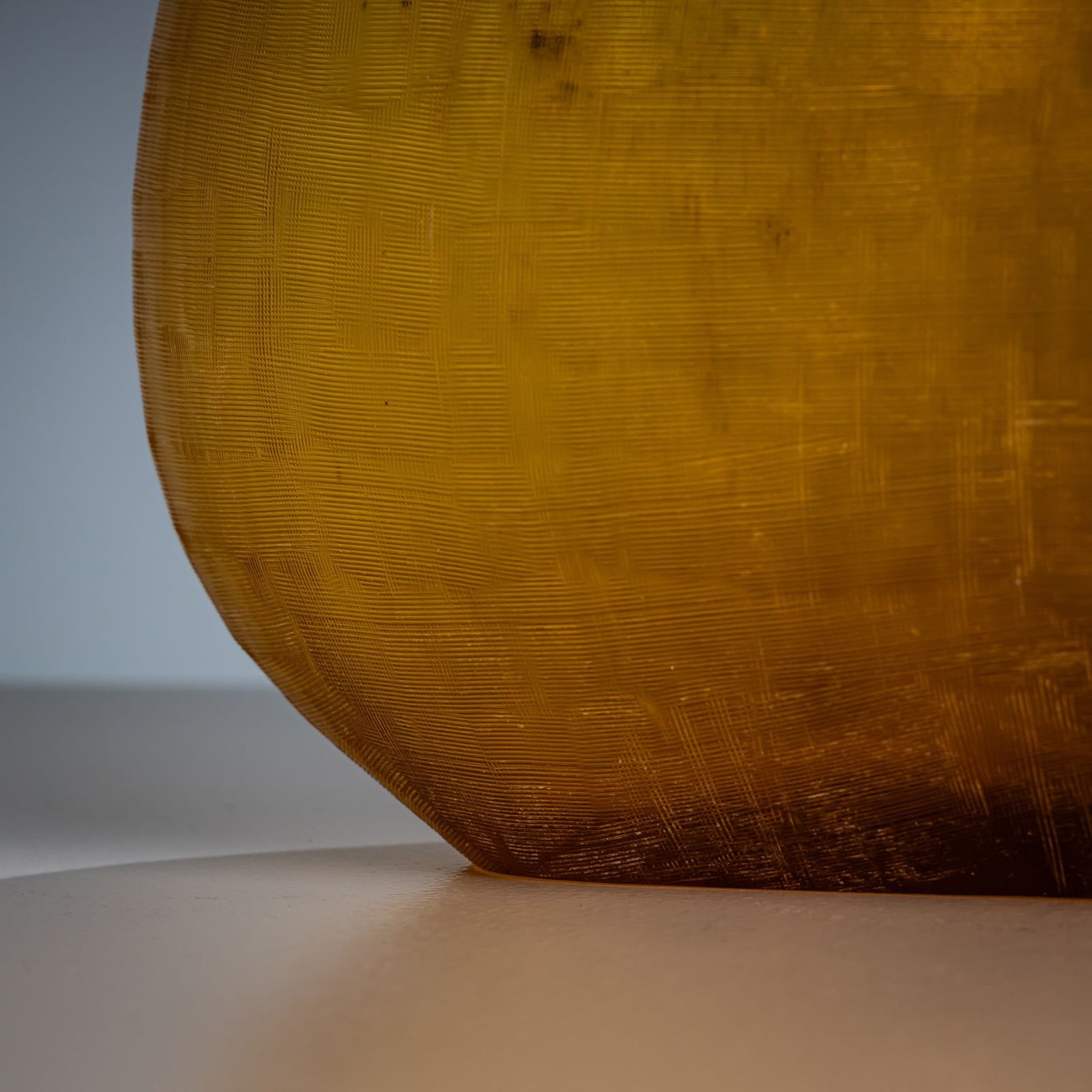Amber Glass Vase, Italy, 1960s/70s photo vinterior