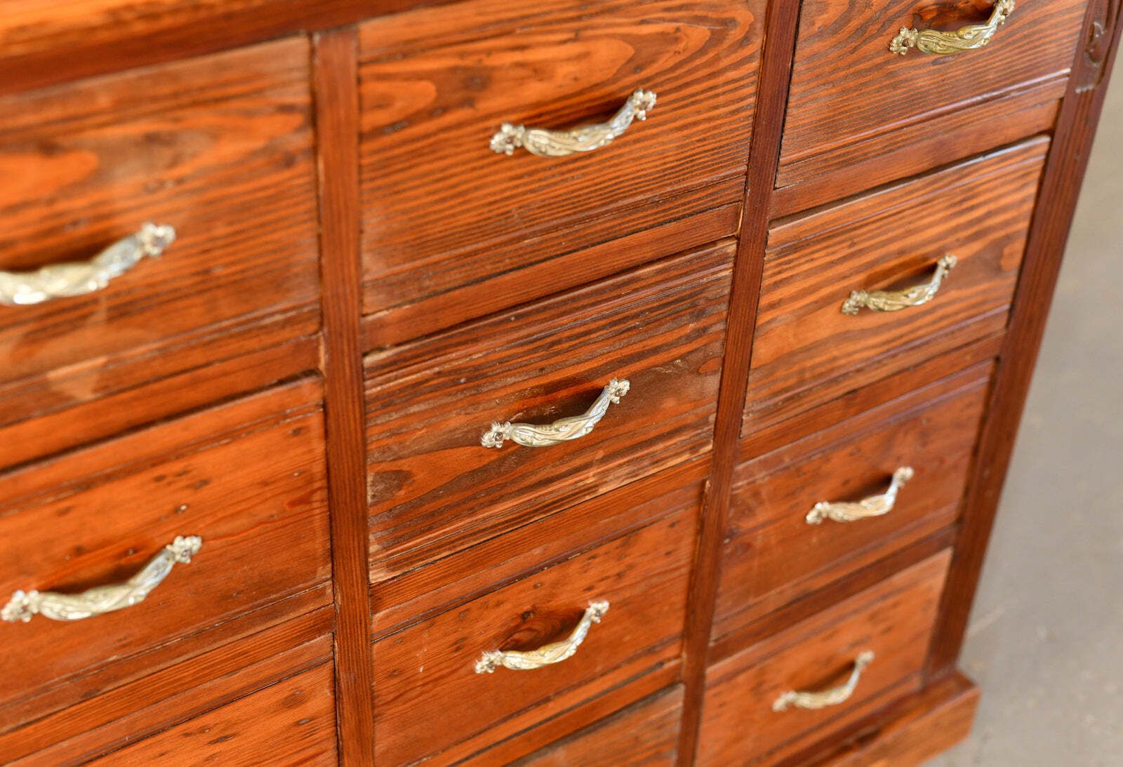Art Nouveau Ironmongers Drawers Circa 1910 photo buy