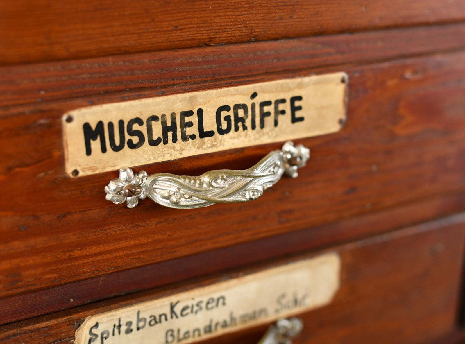 Art Nouveau Ironmongers Drawers Circa 1910 photo vintage