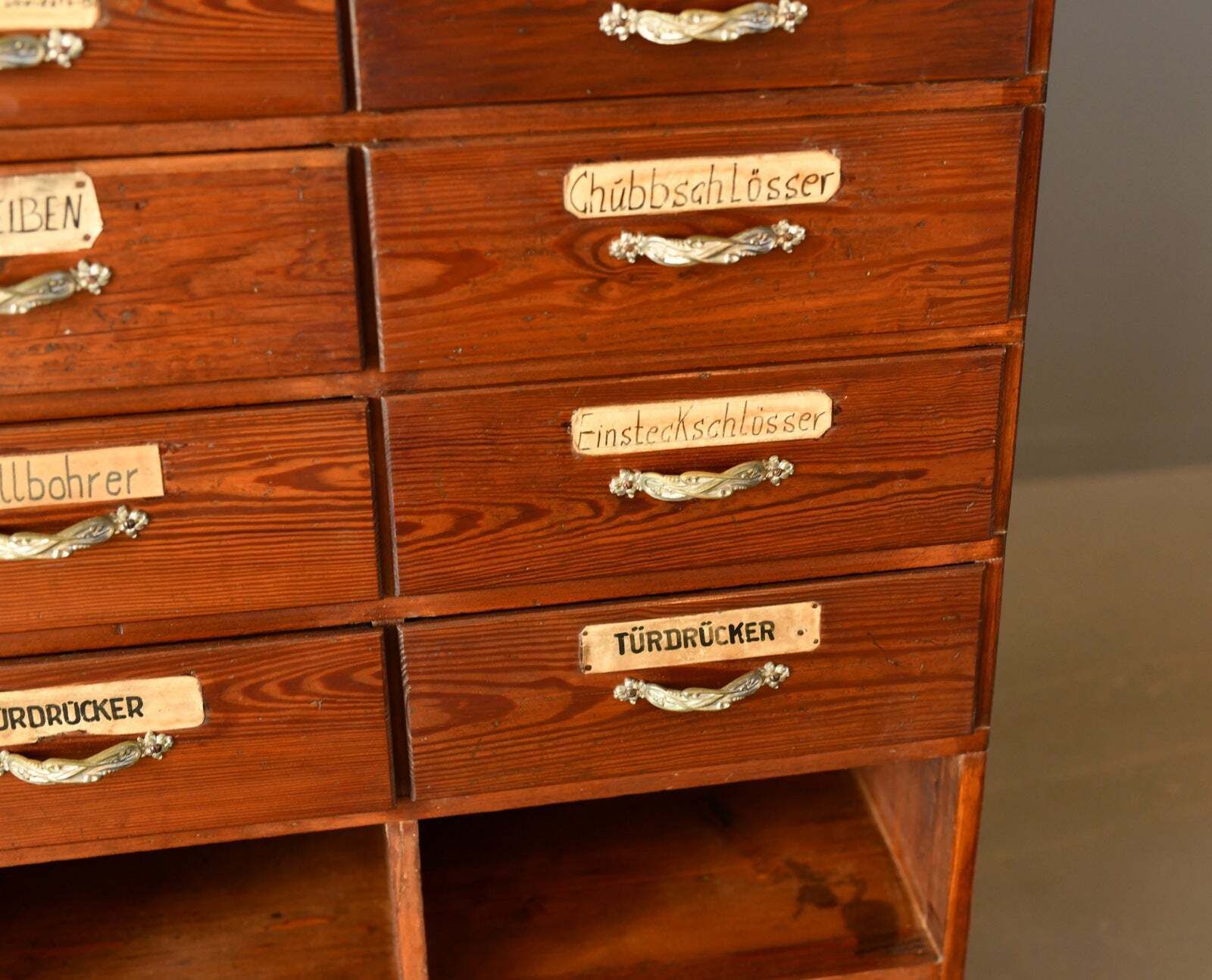 Art Nouveau Ironmongers Drawers Circa 1910 photo buy