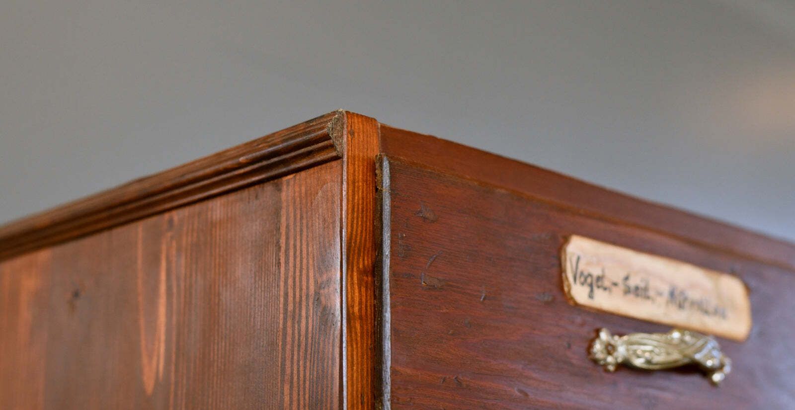 photo vinterior Art Nouveau Ironmongers Drawers Circa 1910