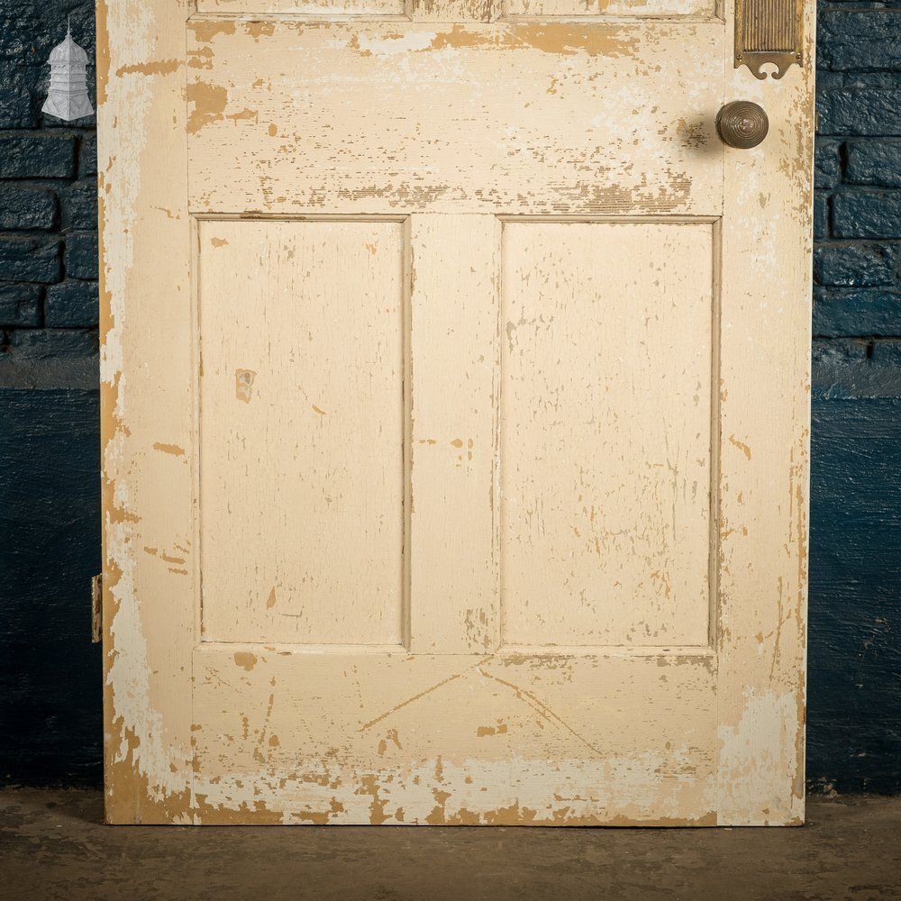 Moulded Panel Door, 4 Panel, Distressed Paint photo Home Fixtures
