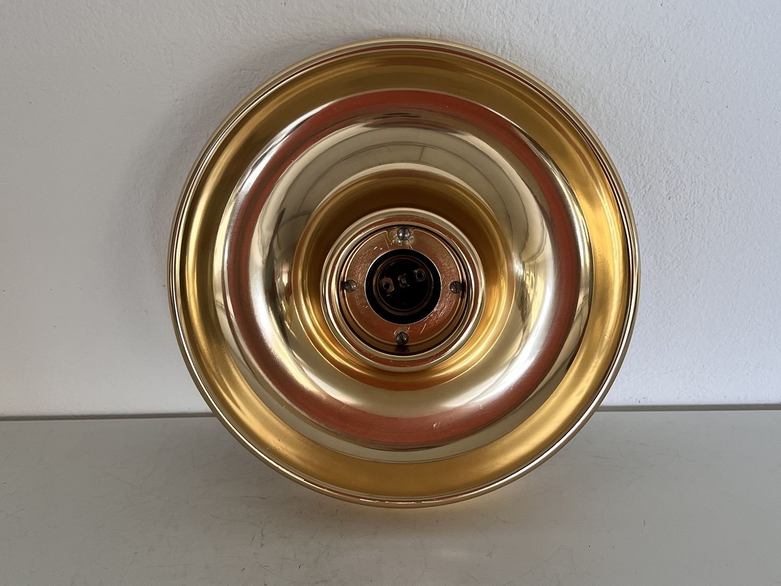 photo for sale Italian Flush Mount Lights Or Wall Lights By Tronconi, Set Of 2