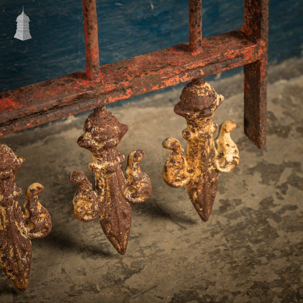 photo for sale Iron Gate With Decorative Finials