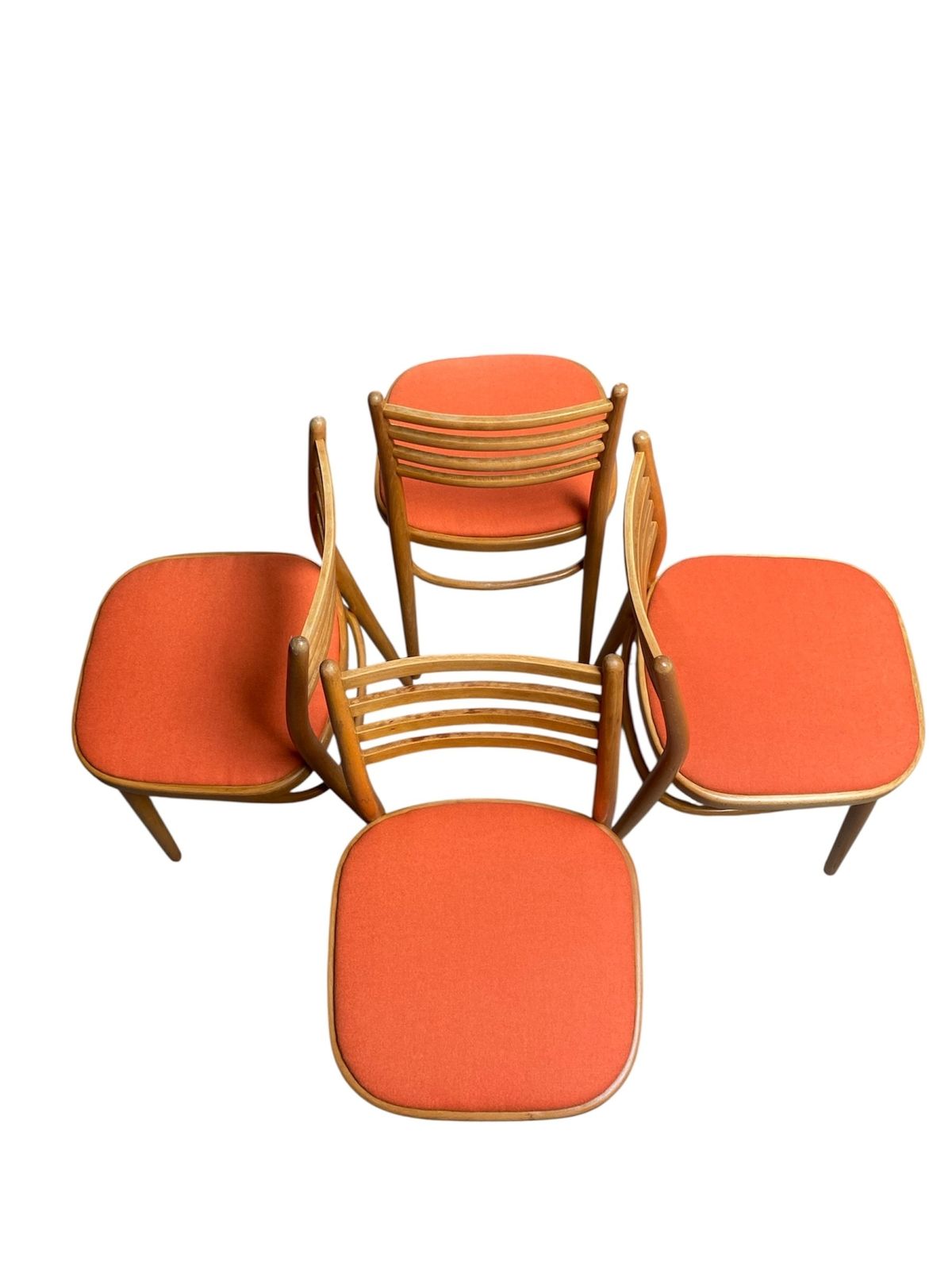 Vintage Mid Century Modern Dining Chairs By Ligna X4 photo buy