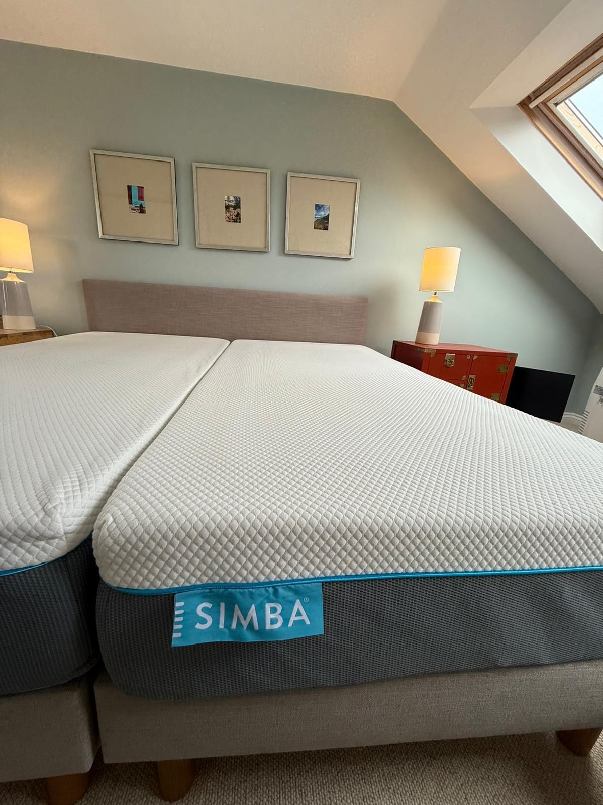 Super King Guest Bed With 2x Simba Mattresses – Rrp £2,395 photo vinterior