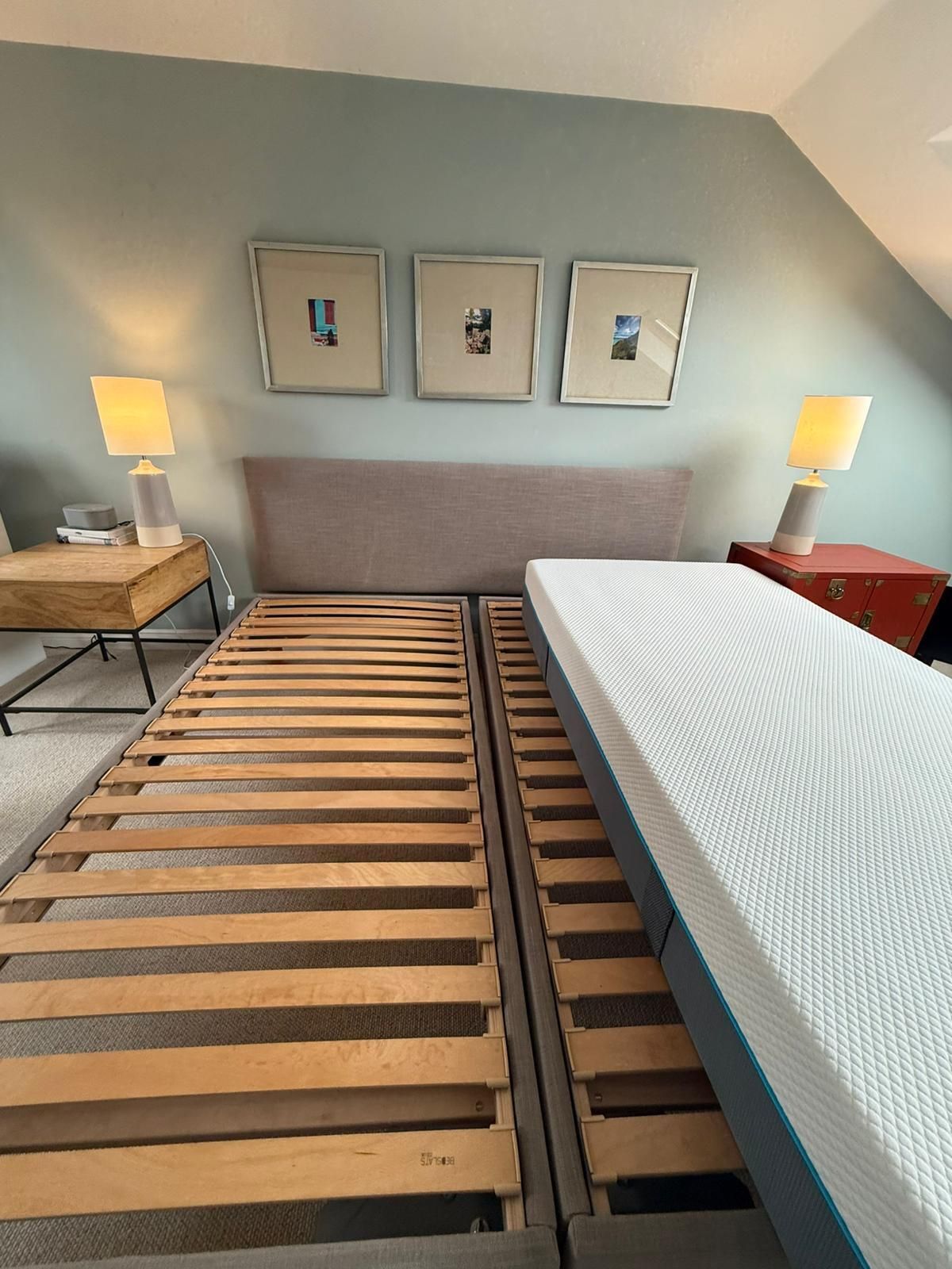 Super King Guest Bed With 2x Simba Mattresses – Rrp £2,395 photo buy