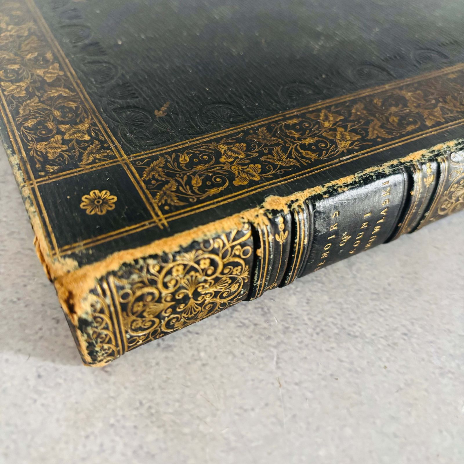 Home Decor Rare Antique Book Memoirs Of Count Boruwlaski photo