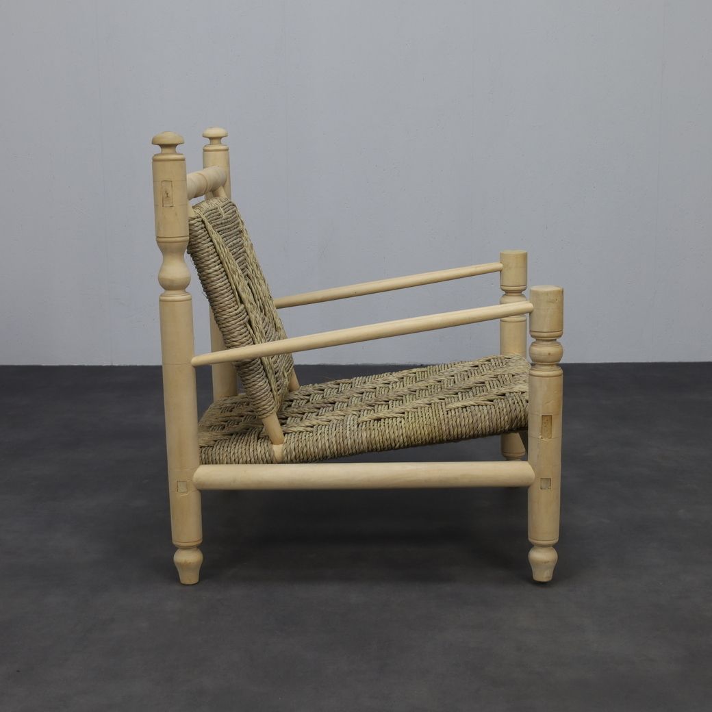 Low Rope Armchair, France, 1970s photo Furniture