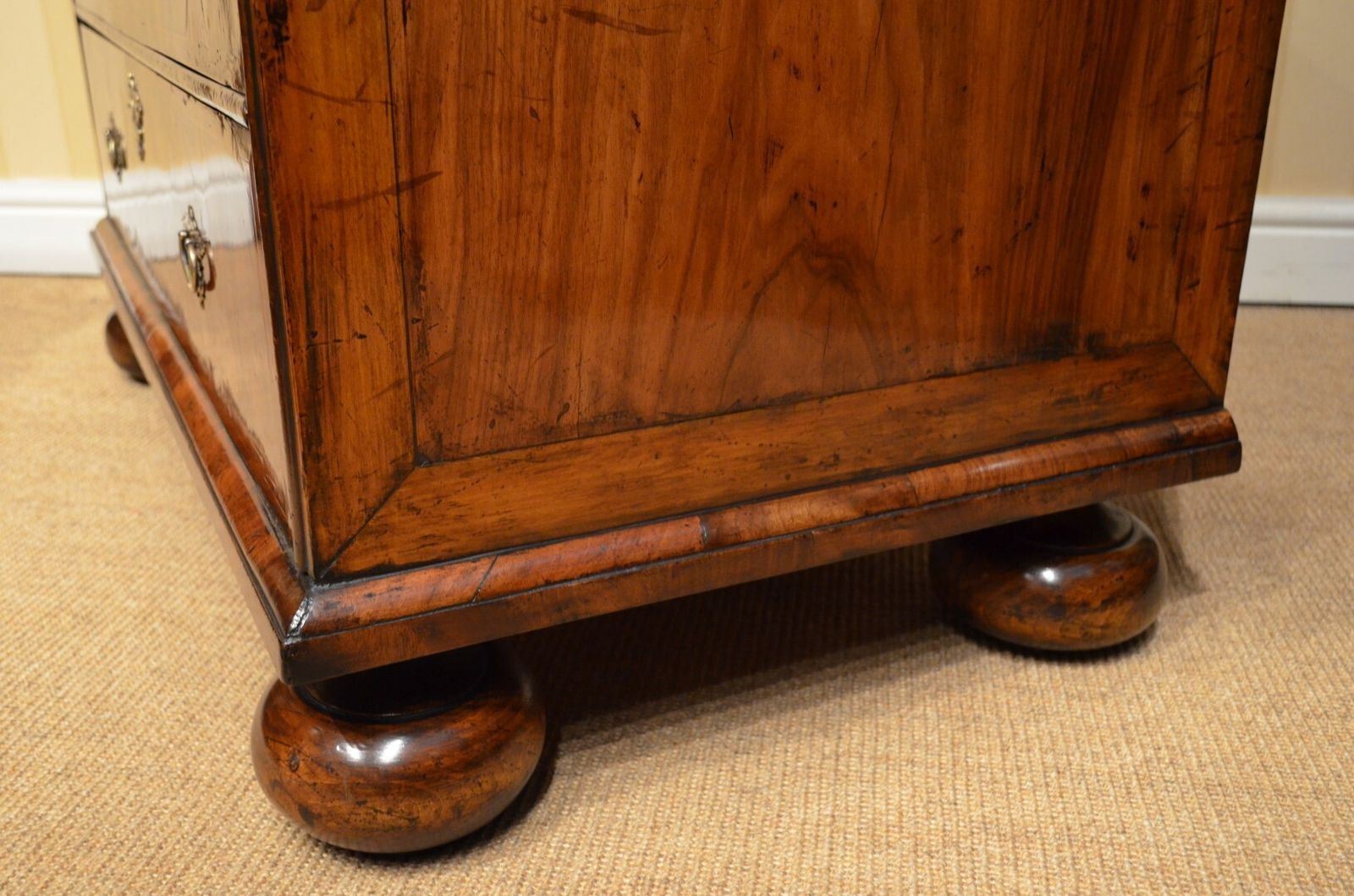Fine Oyster Veneered Chest Of Drawers photo Furniture