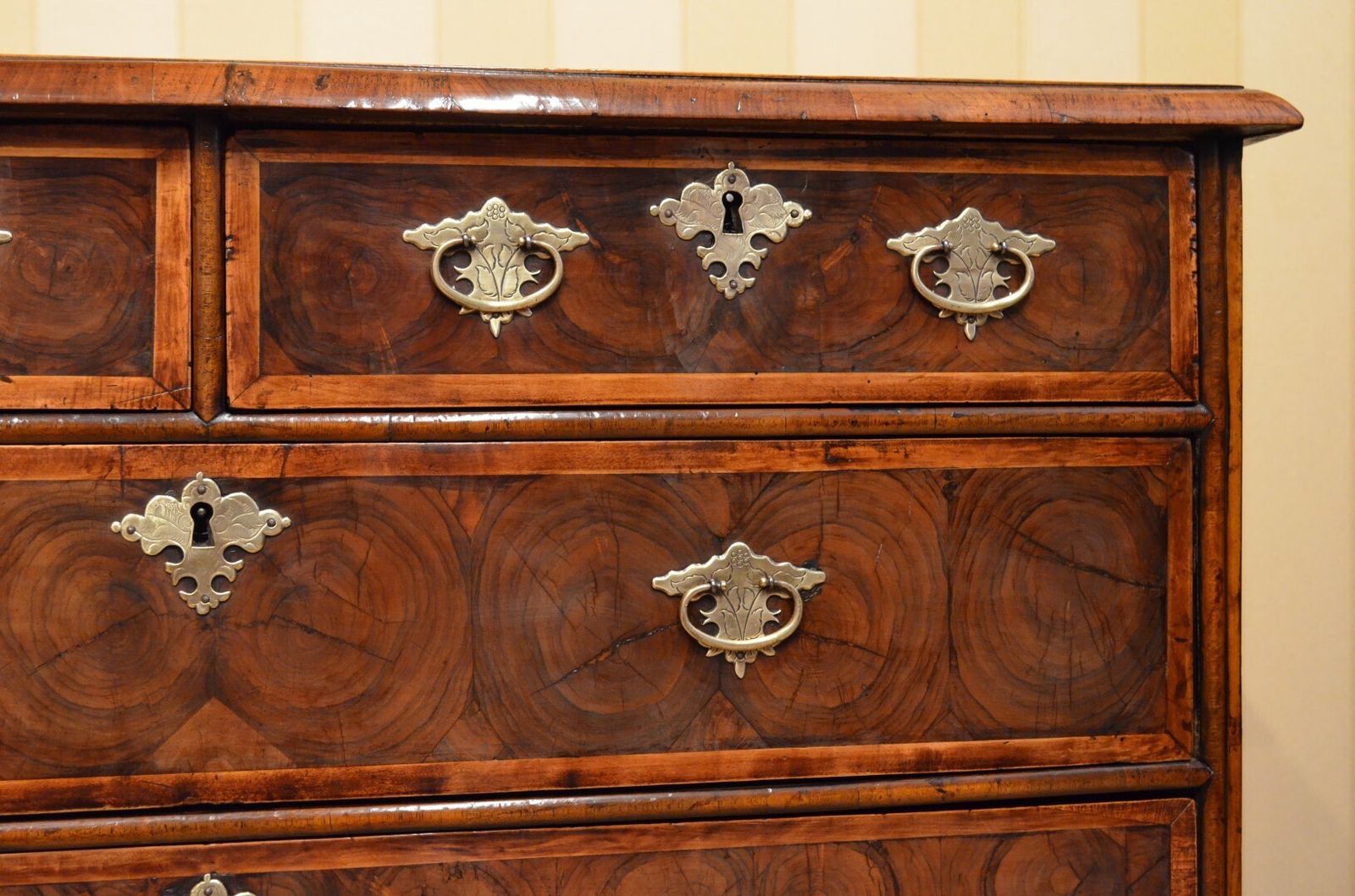 photo buy Fine Oyster Veneered Chest Of Drawers